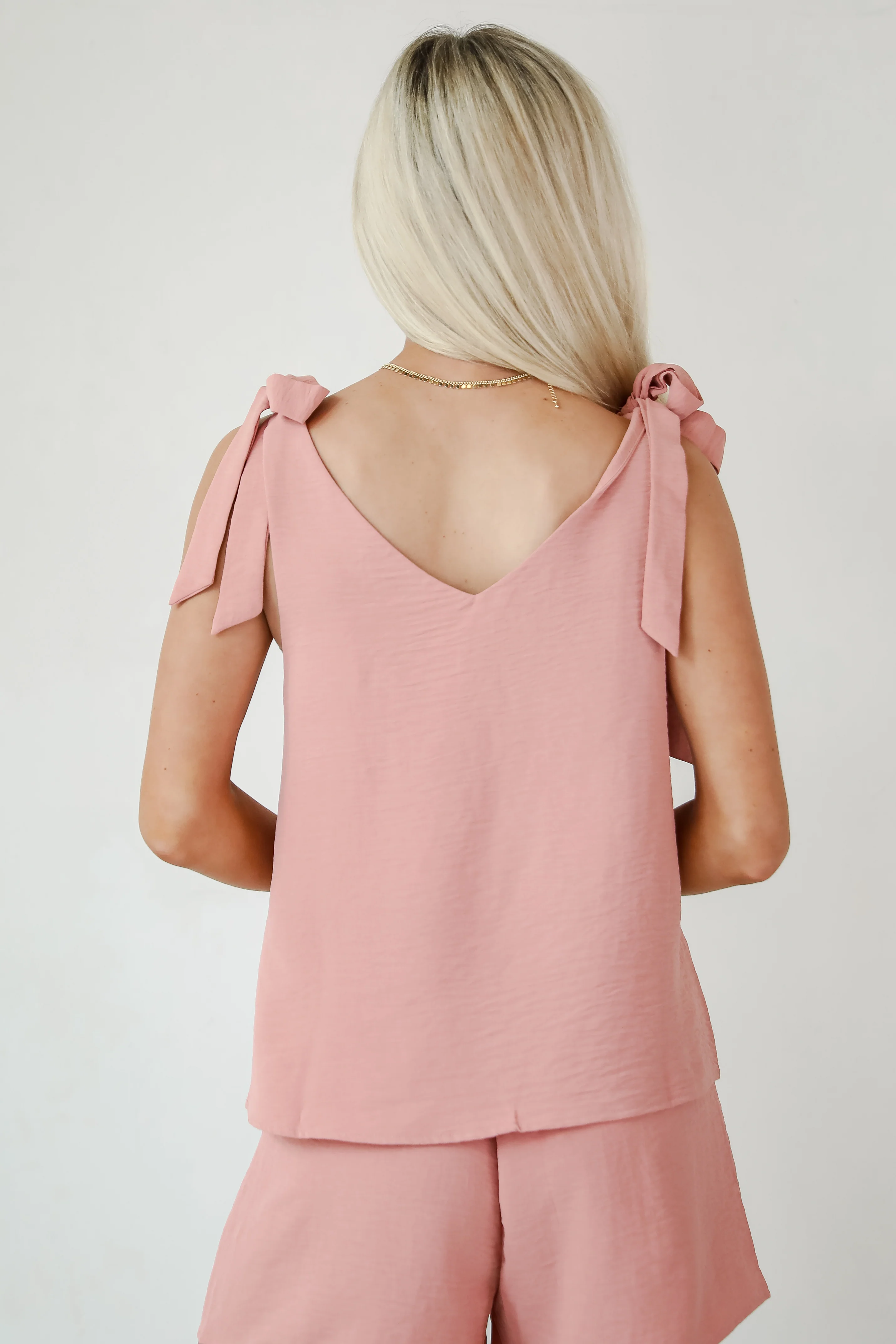 FINAL SALE - Upfront Chicness Tie Strap Tank - DU DEAL 14 FINAL SALE - Upfront Chicness Tie Strap Tank - DU DEAL