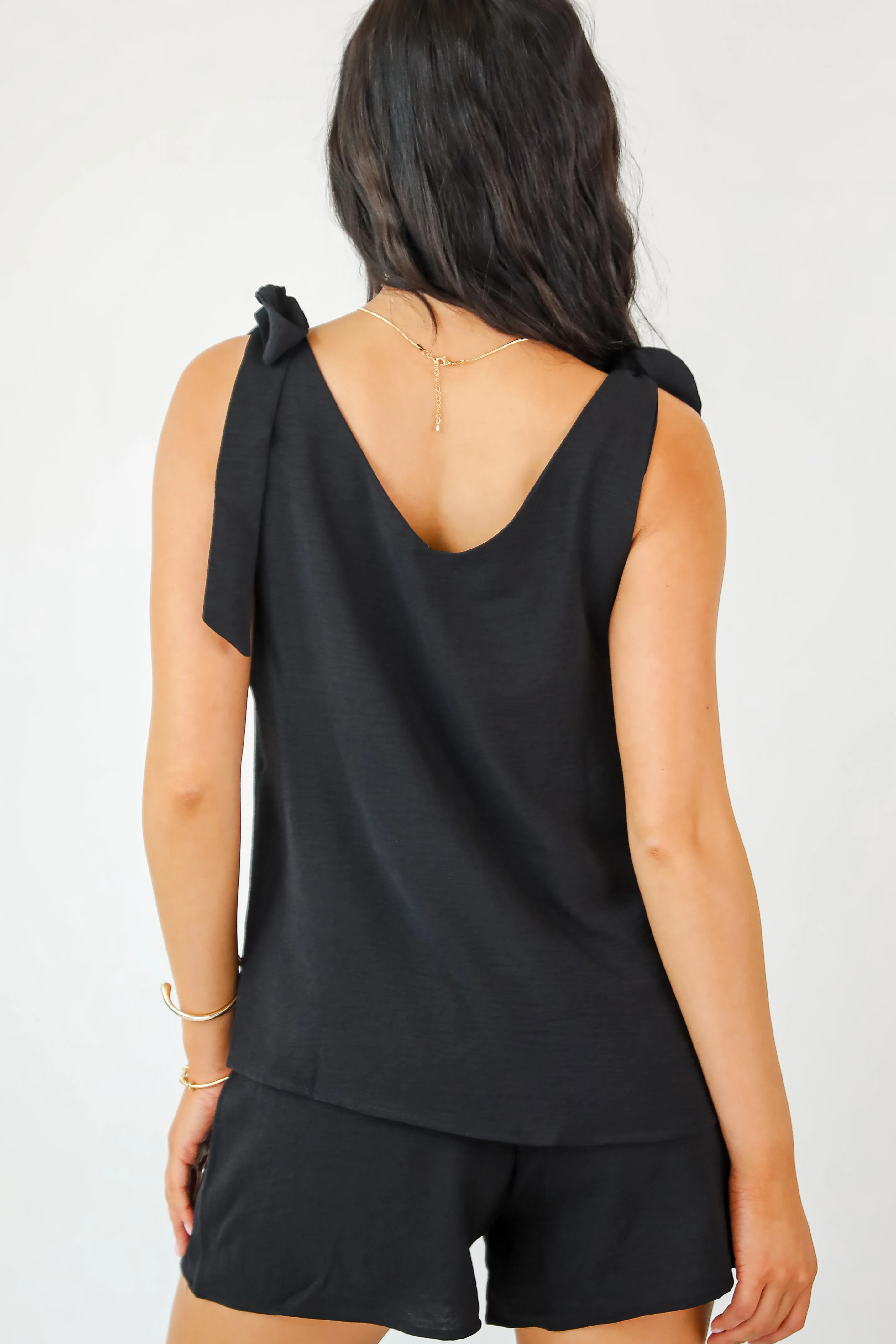 FINAL SALE - Upfront Chicness Tie Strap Tank - DU DEAL 22 FINAL SALE - Upfront Chicness Tie Strap Tank - DU DEAL