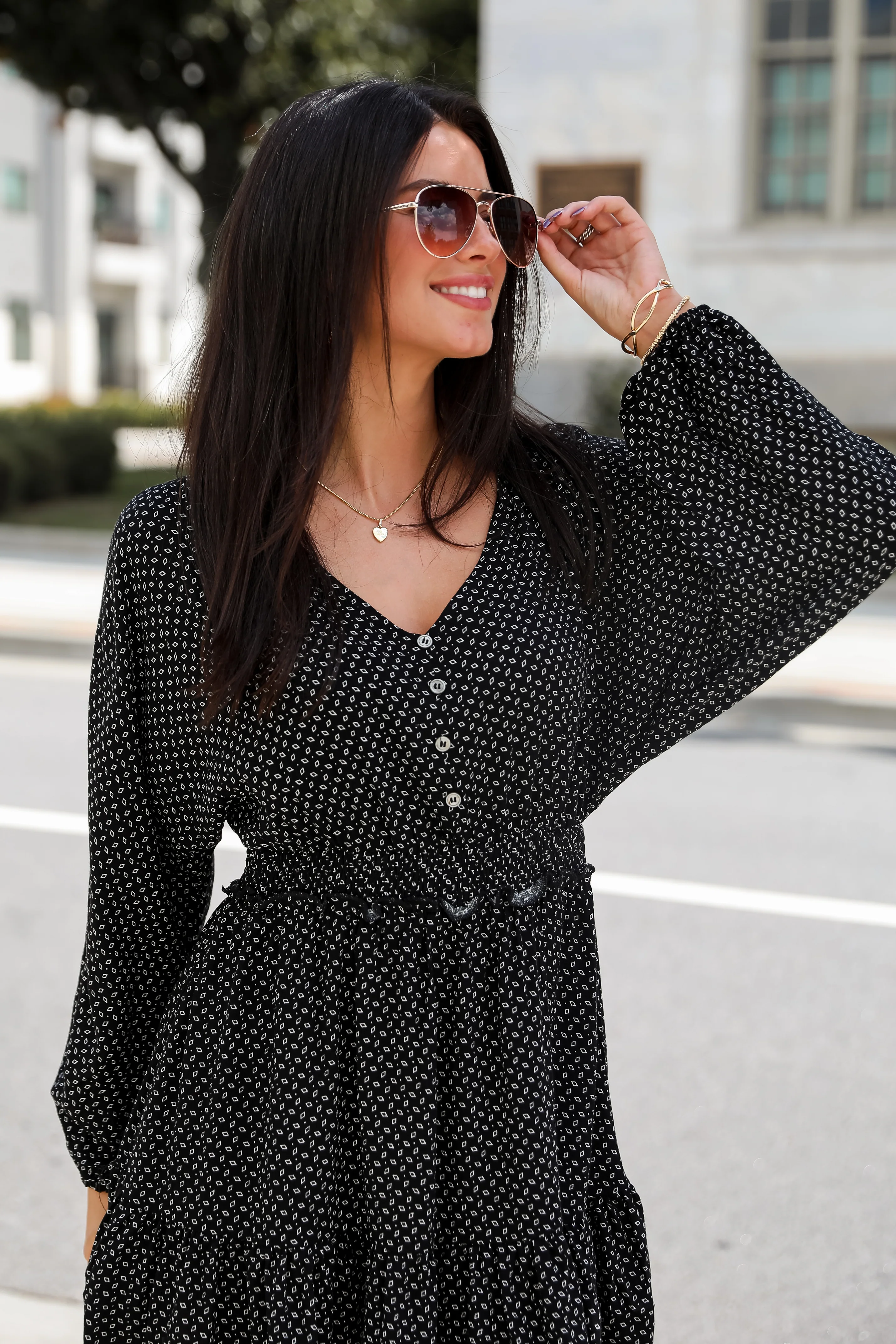 FINAL SALE - Desirably Dramatic Black Mini Dress