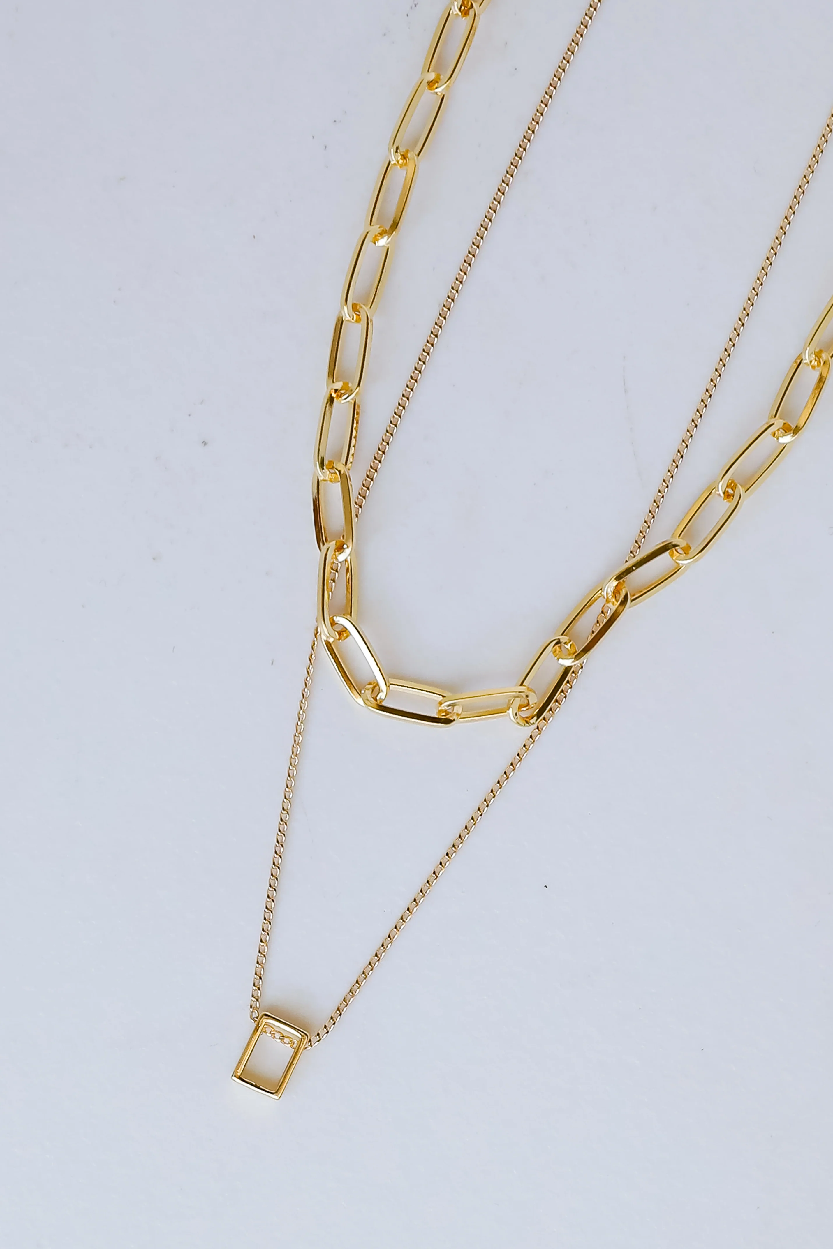 FINAL SALE - Amelia Gold Layered Chain Necklace