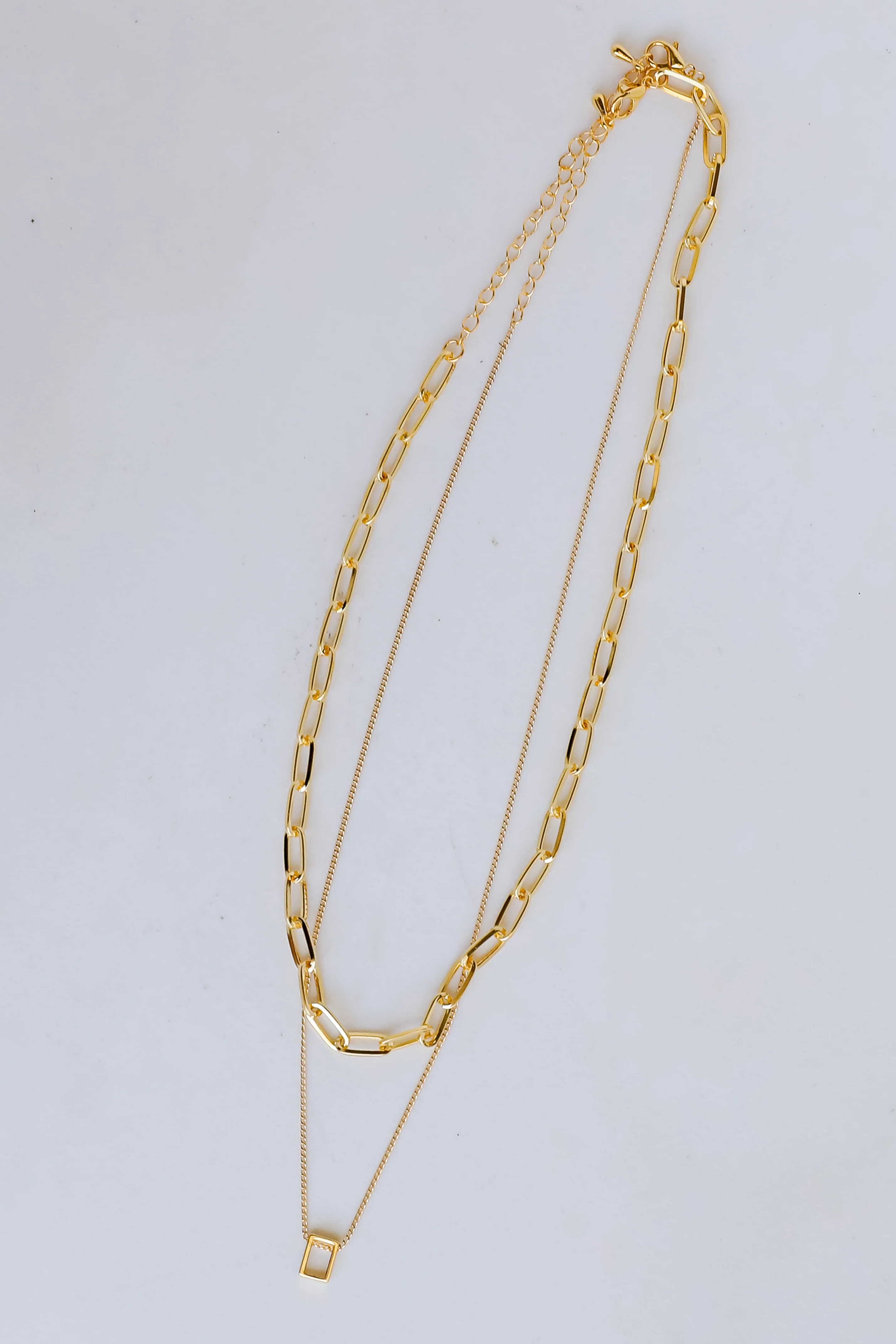 FINAL SALE - Amelia Gold Layered Chain Necklace