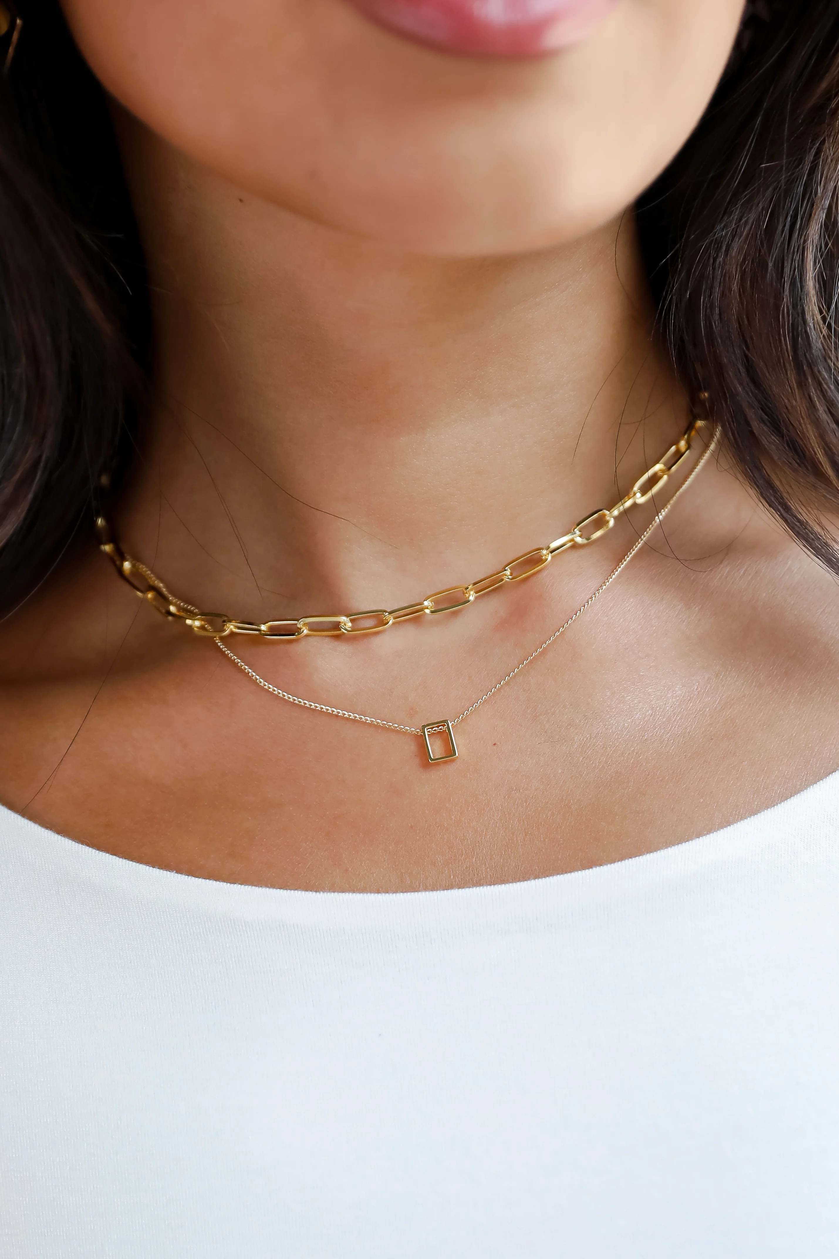 FINAL SALE - Amelia Gold Layered Chain Necklace