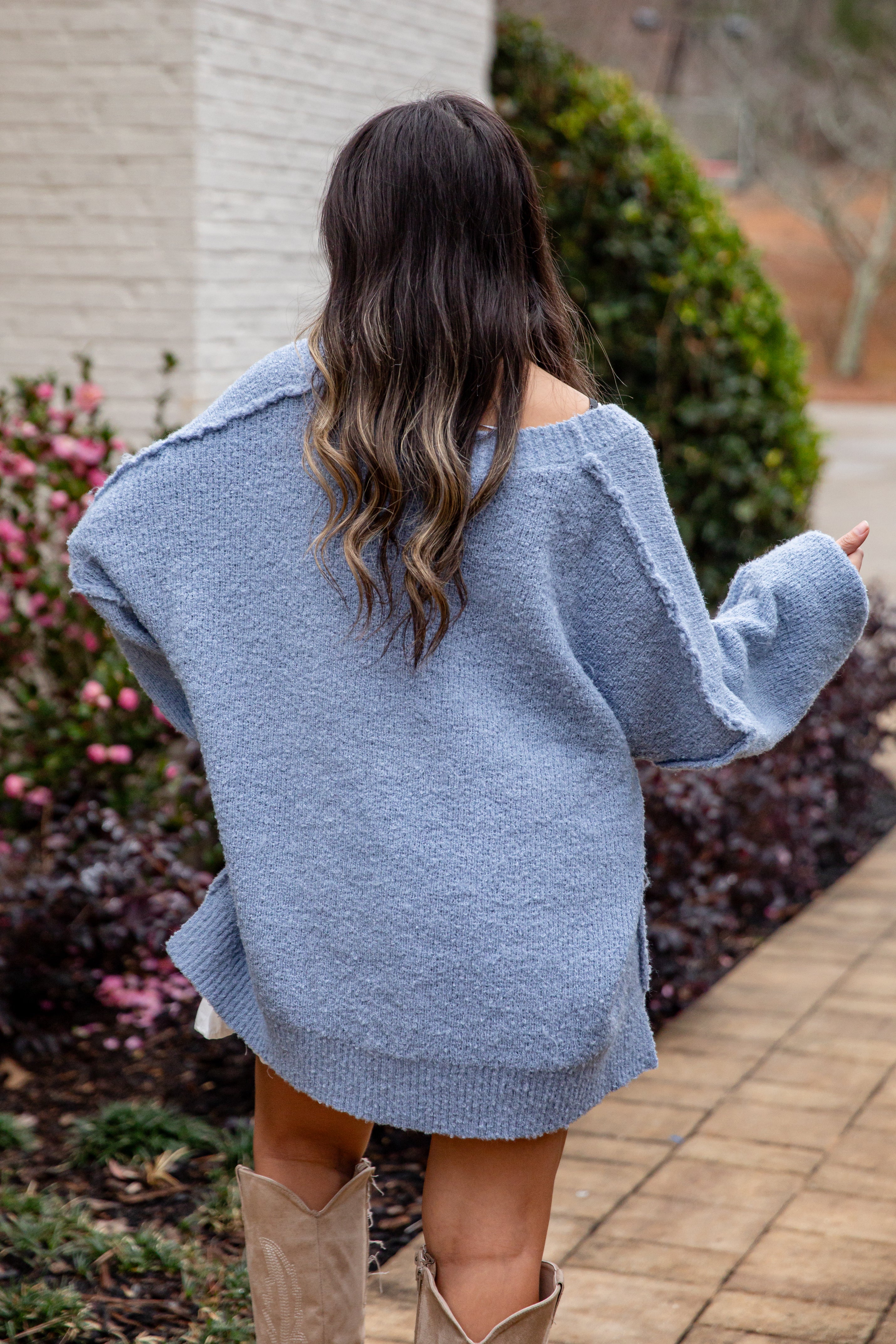 Calm Mountain Light Blue Button-Front Cardigan 7 Calm Mountain Light Blue Button-Front Cardigan