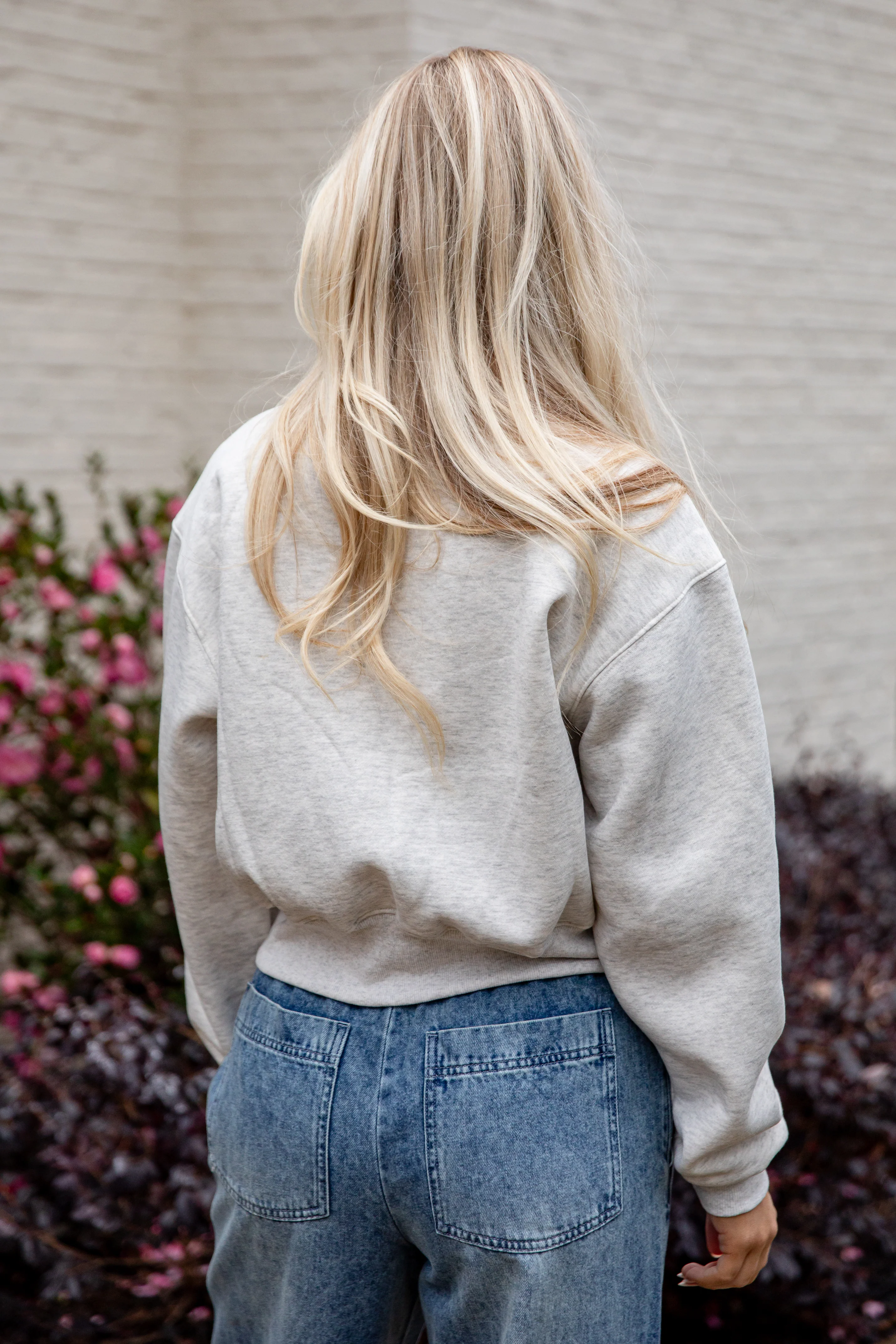 First Light Heather Grey Pullover