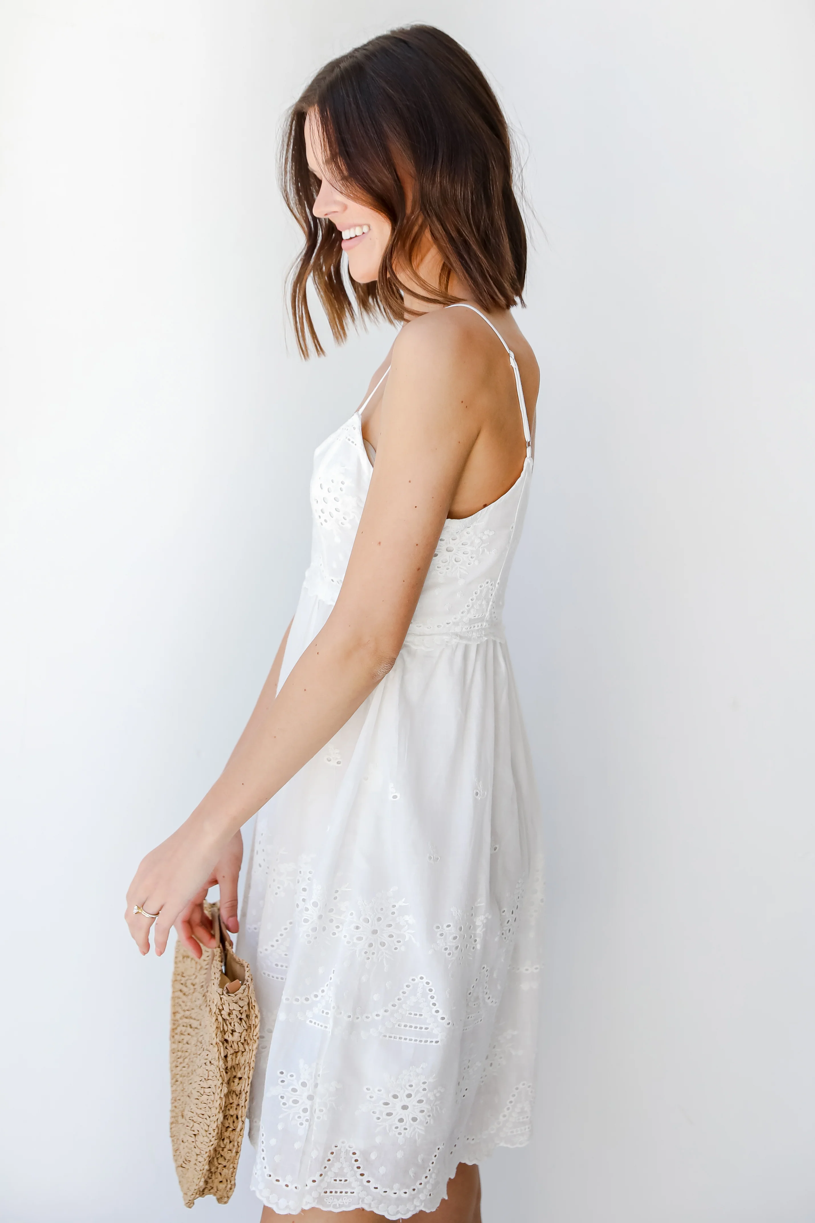 Dreaming Of Sunshine Eyelet Dress