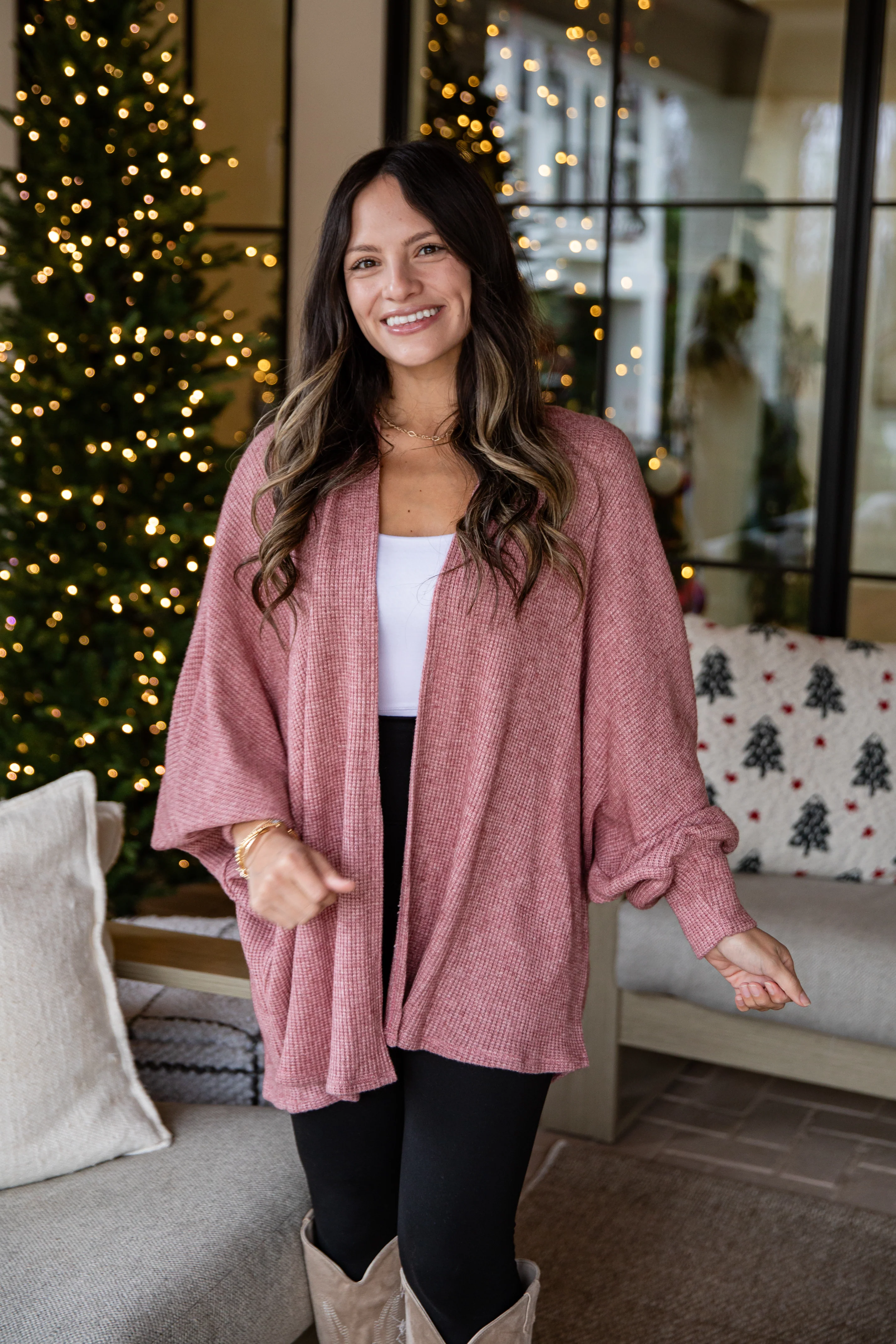 Soft Haven Waffle Knit Cardigan 4 Soft Haven Waffle Knit Cardigan