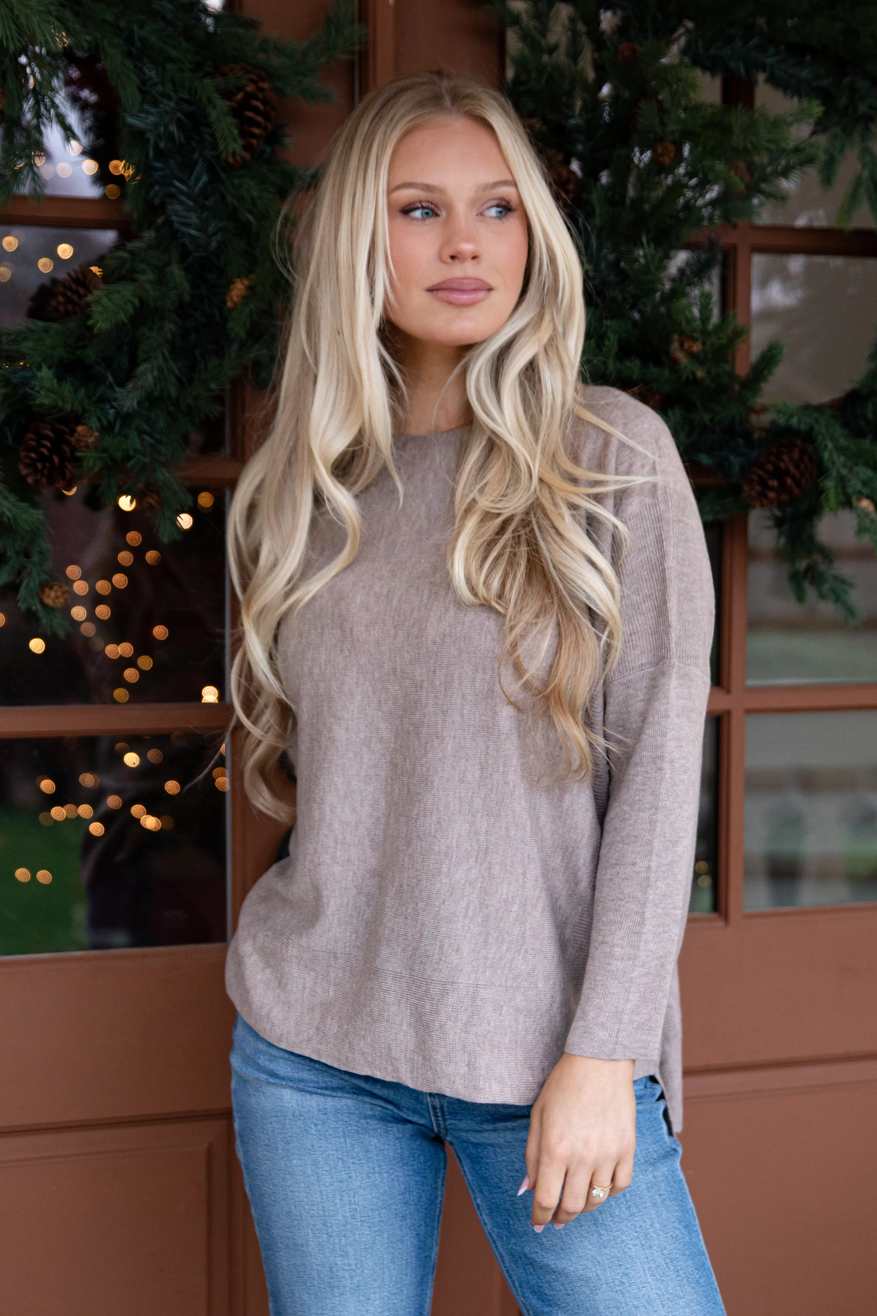Made To Unwind Lightweight Knit Oversized Sweater