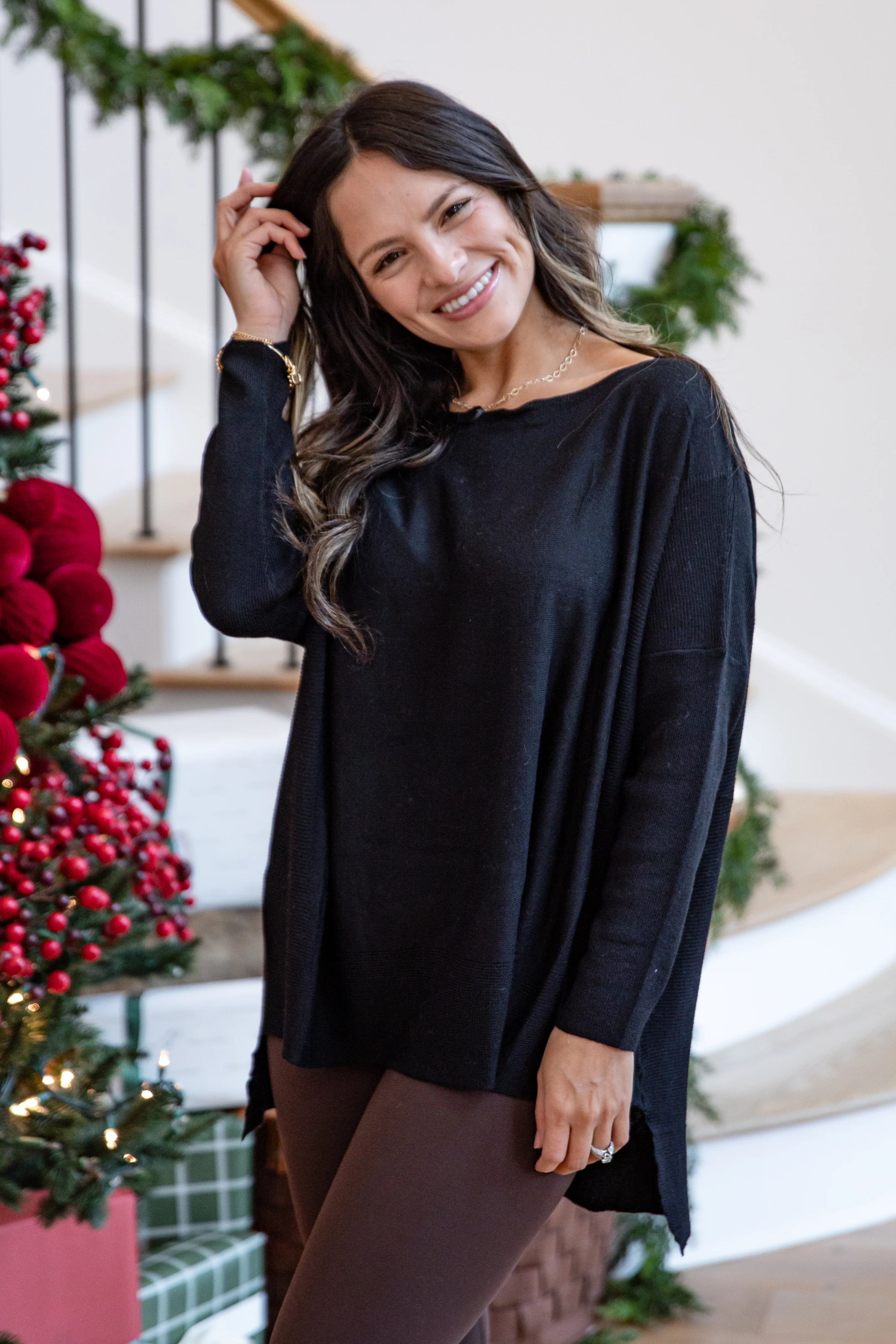 Made To Unwind Lightweight Knit Oversized Sweater