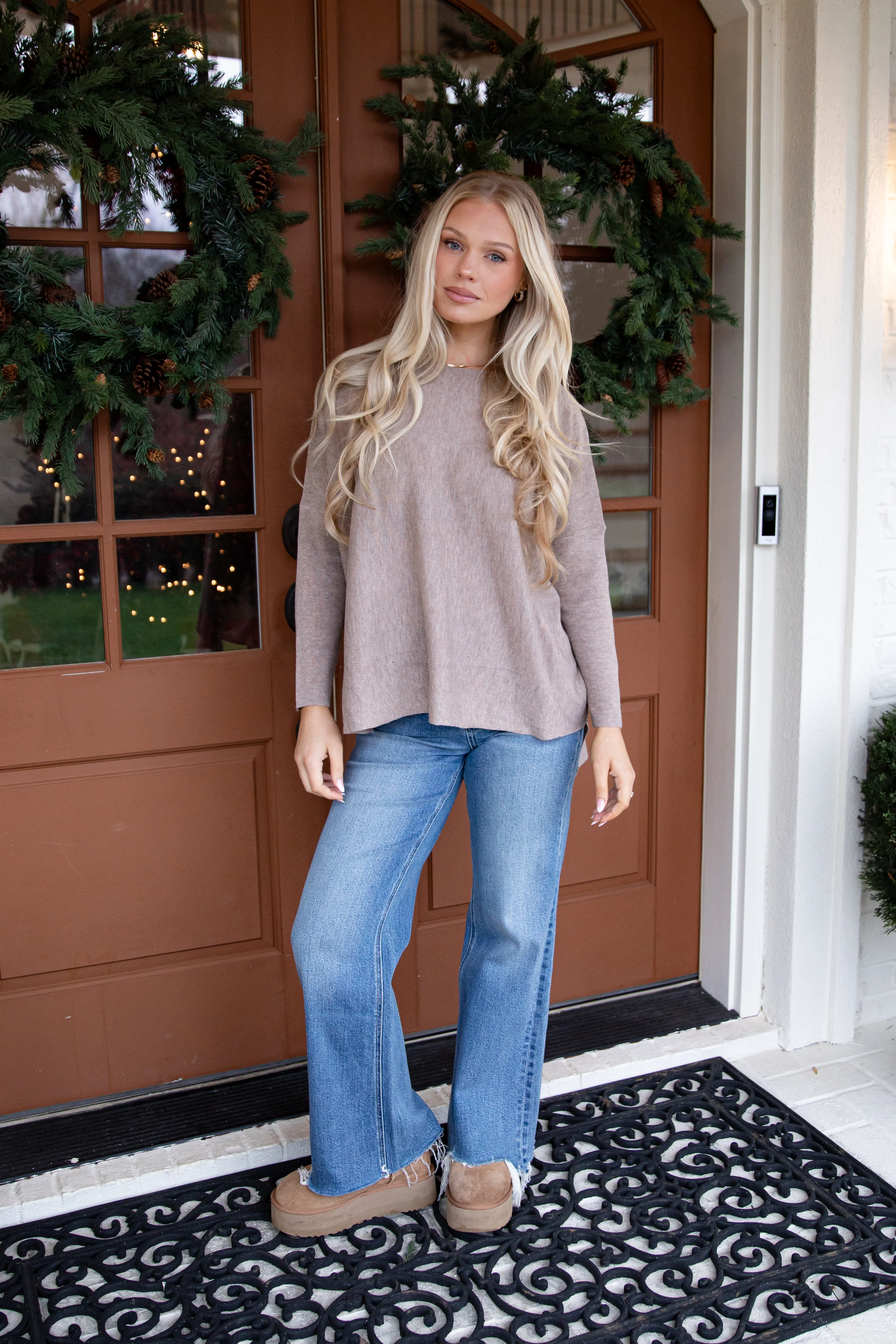 Made To Unwind Lightweight Knit Oversized Sweater