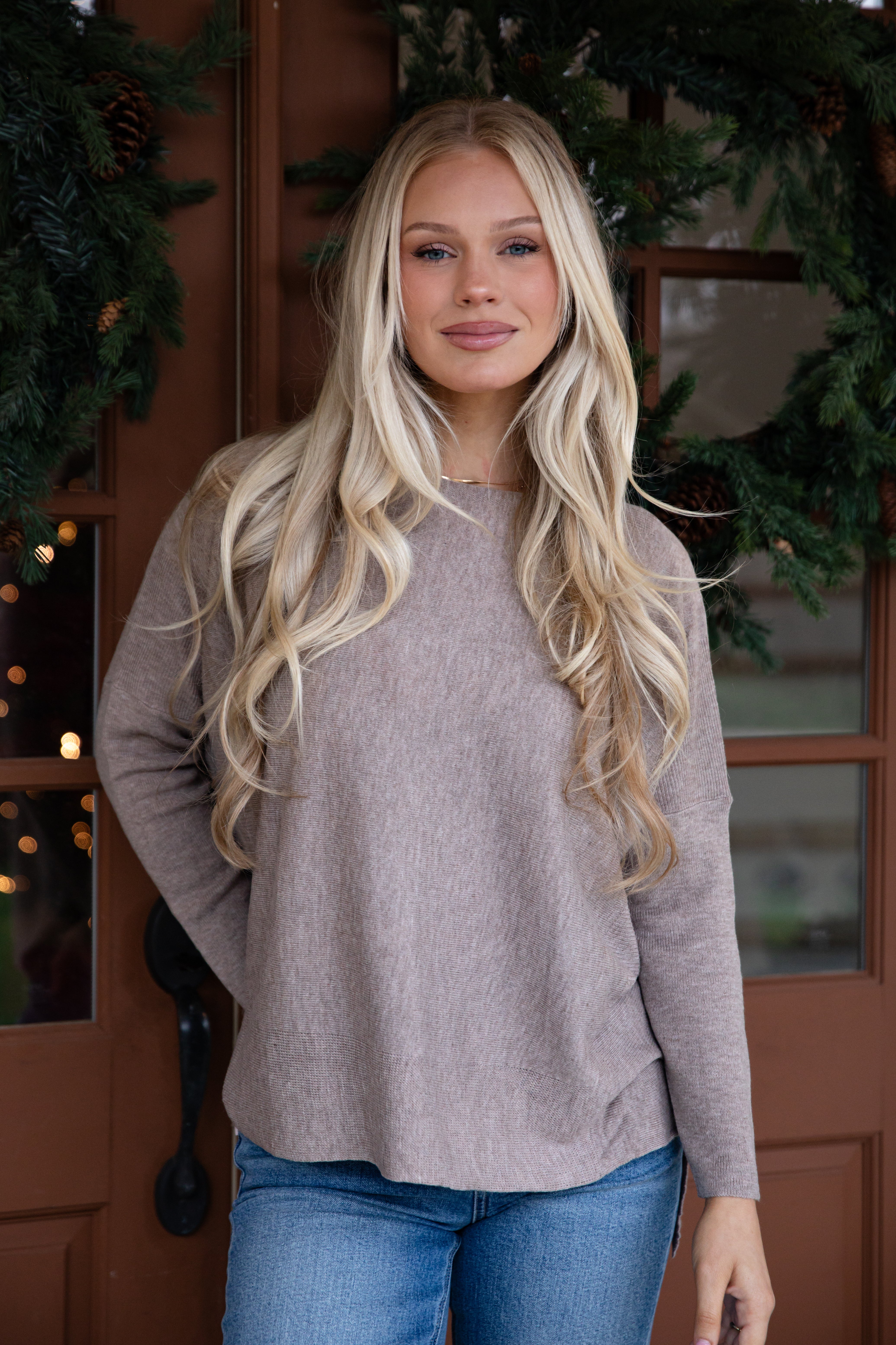 Made To Unwind Lightweight Knit Oversized Sweater