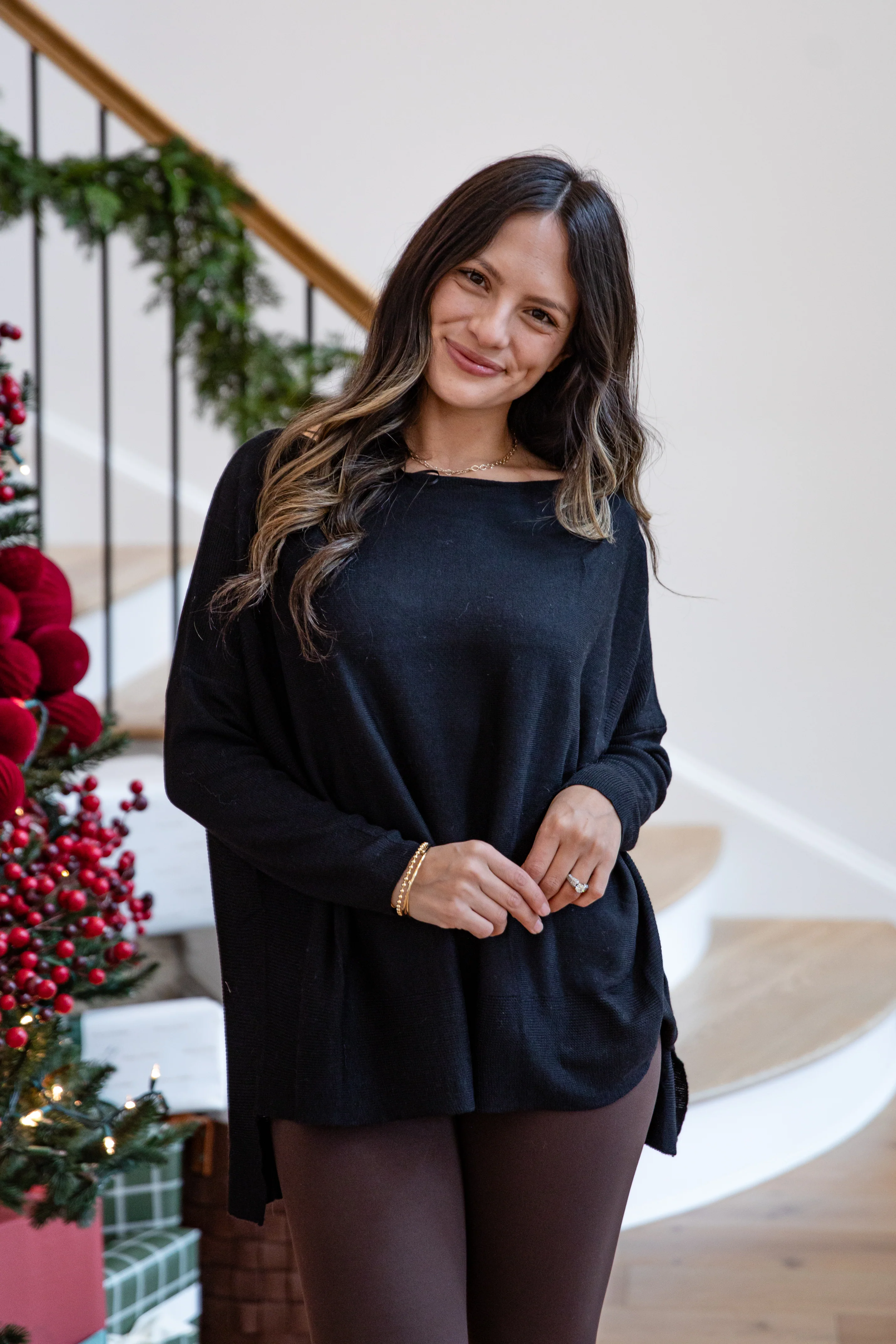 Made To Unwind Lightweight Knit Oversized Sweater