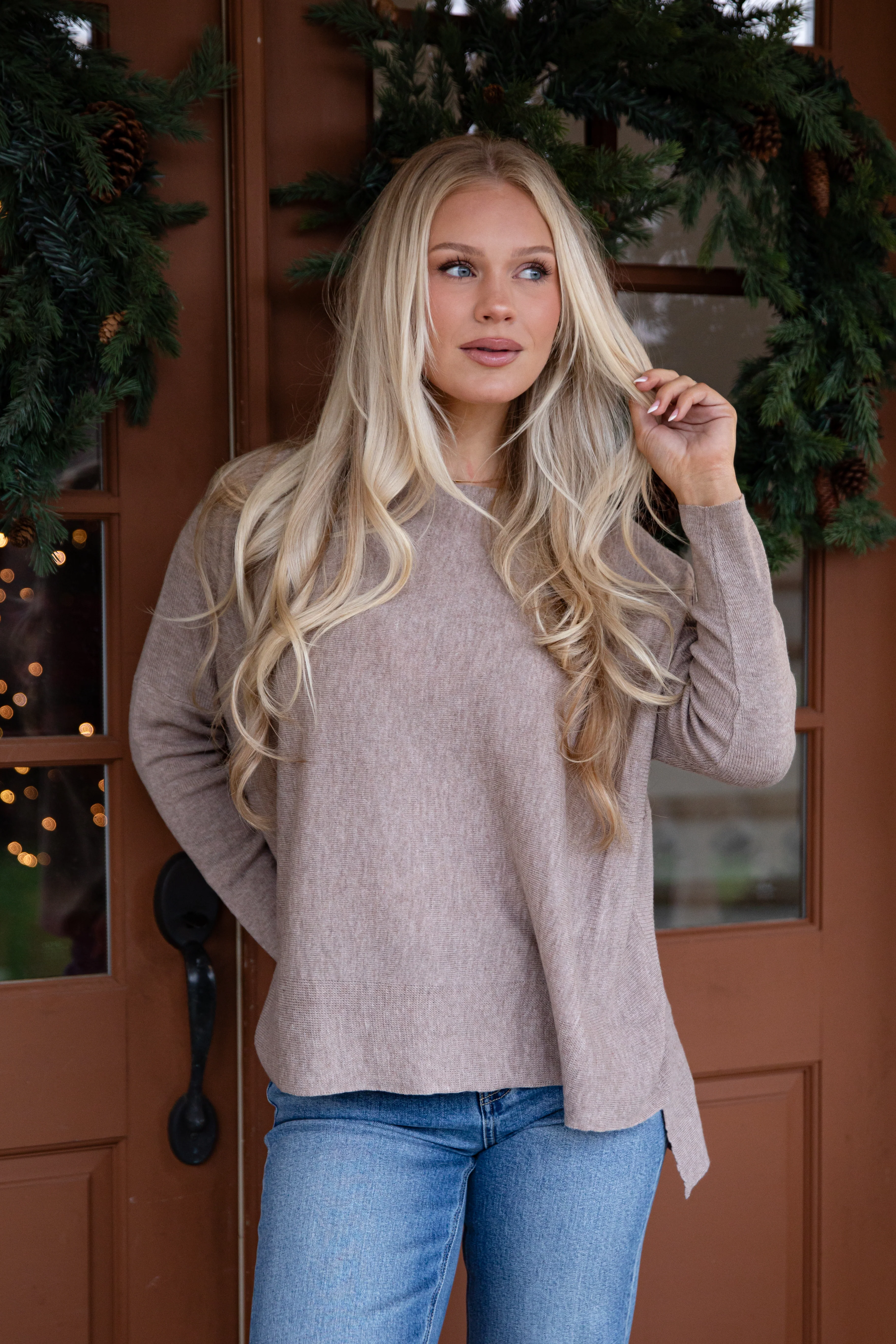 Made To Unwind Lightweight Knit Oversized Sweater