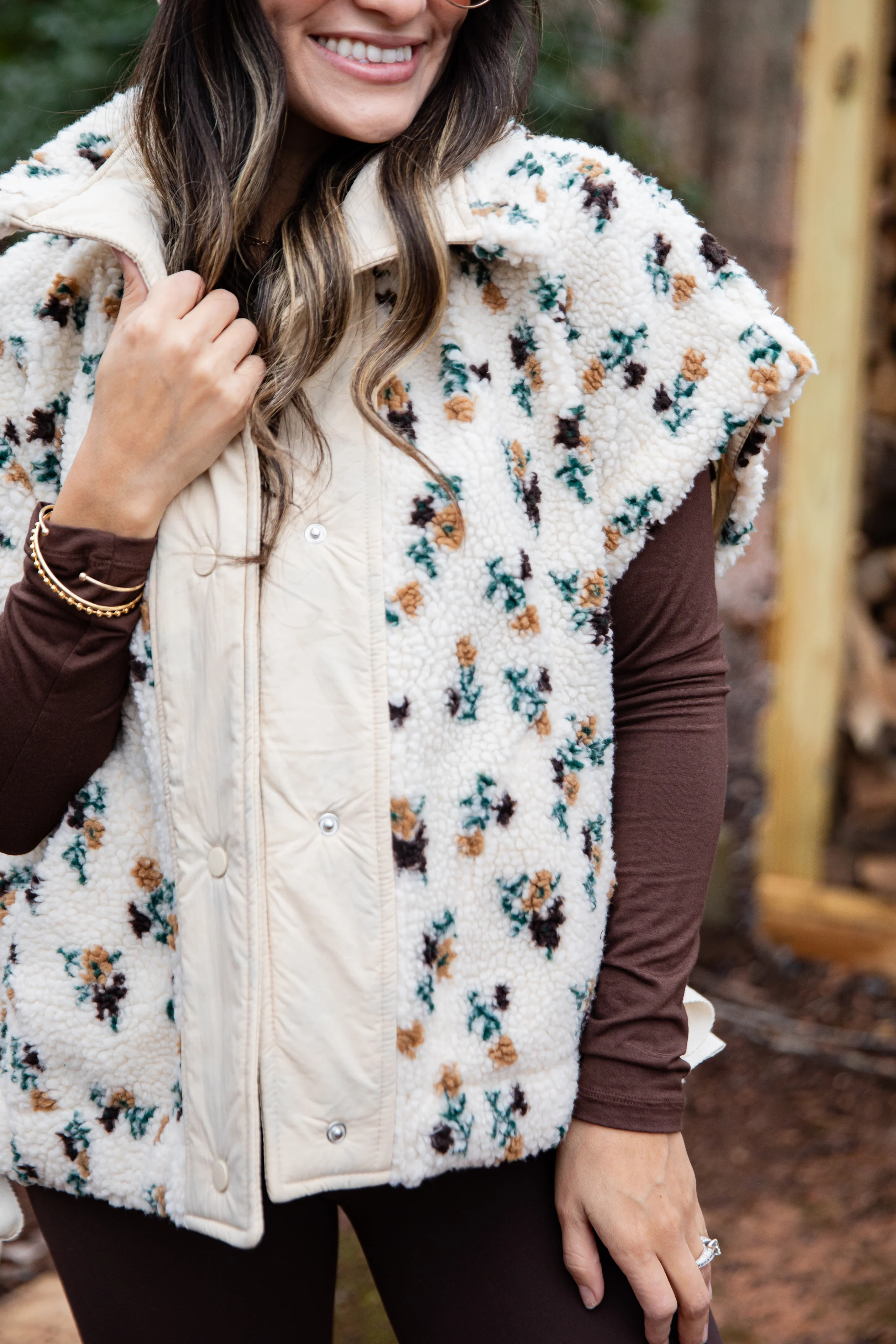 Northstill Ivory Sherpa Vest