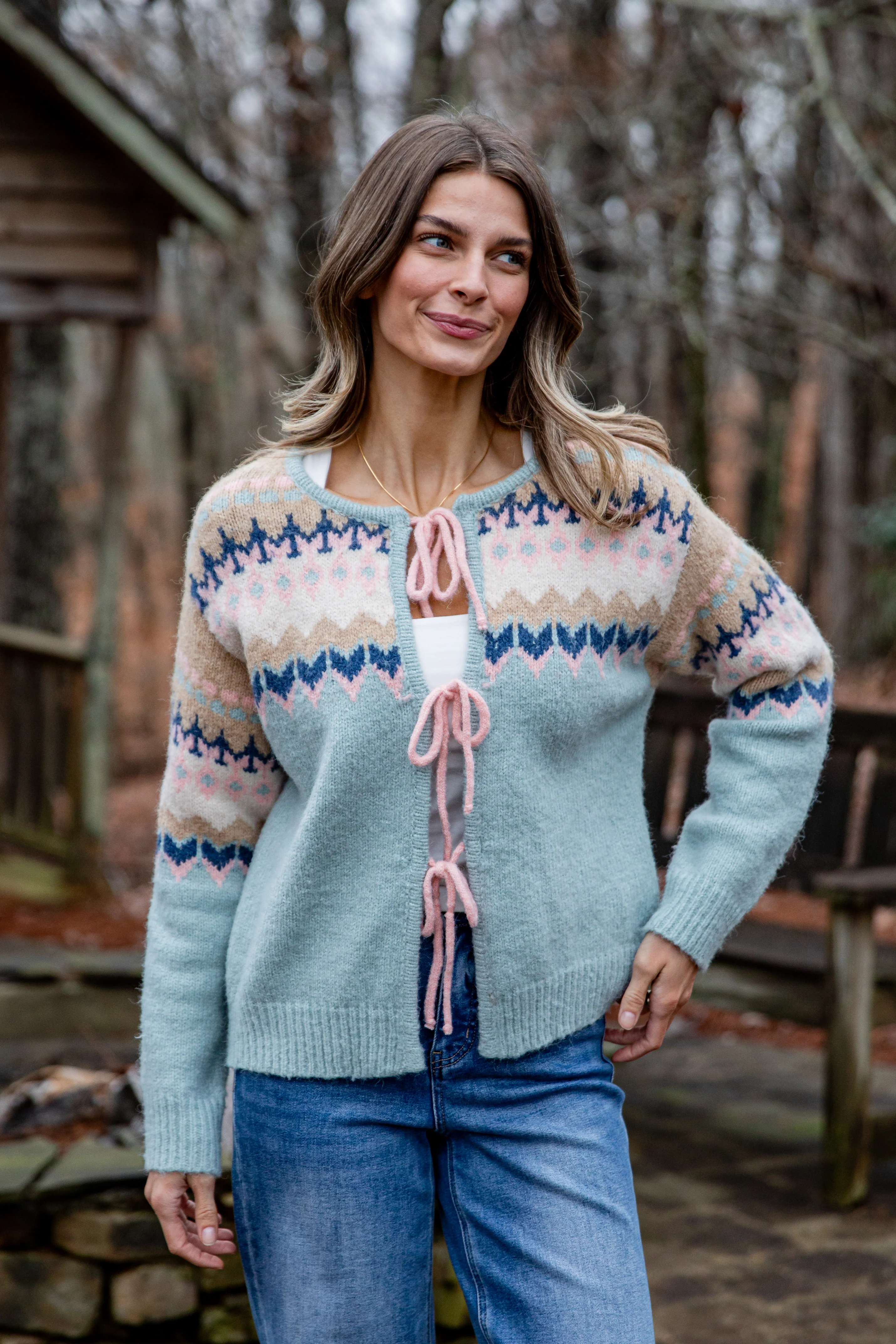 Emberfield Light Blue Knit Sweater