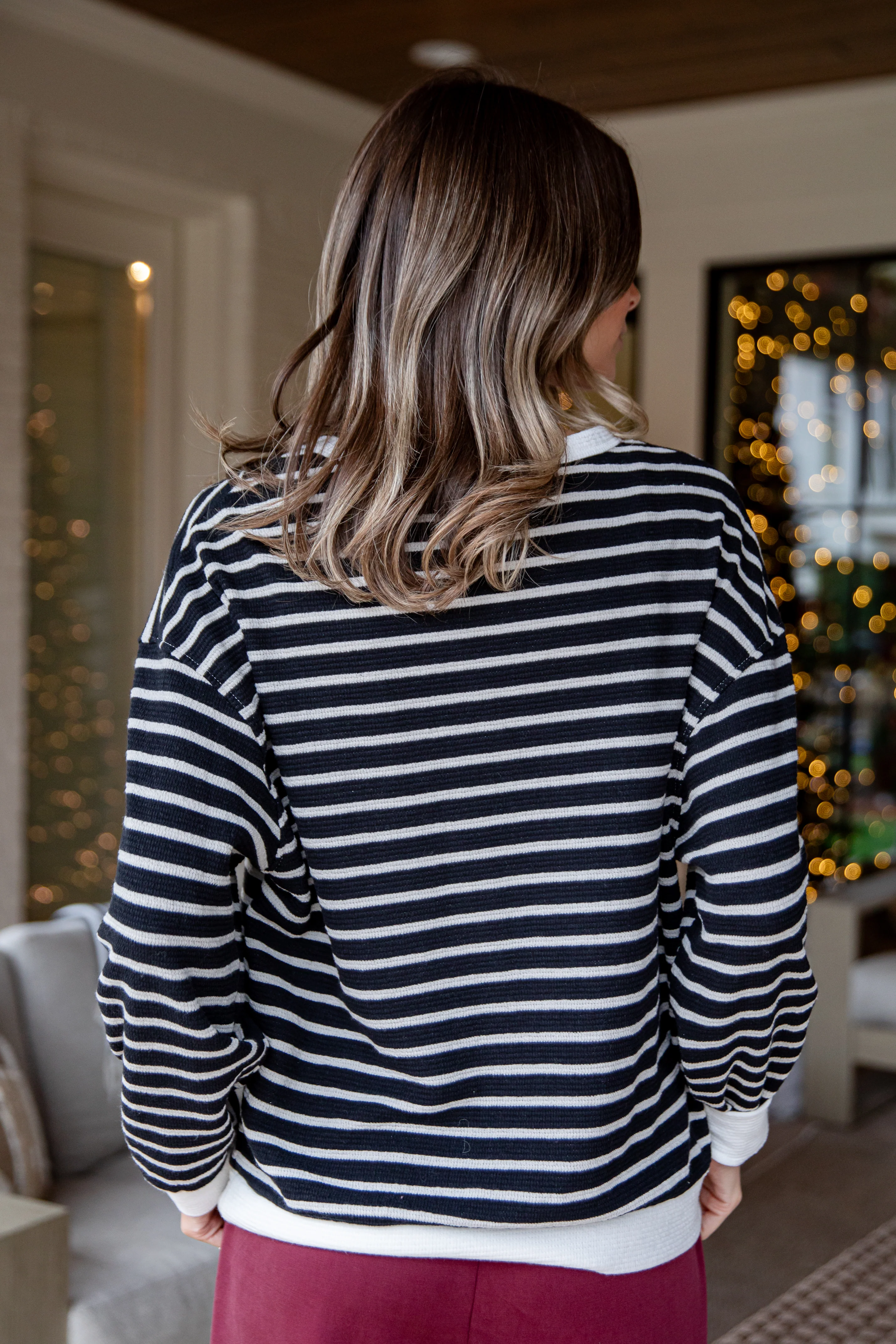Hometown Stripes Cozy Top - DU Deal 7 Hometown Stripes Cozy Top - DU Deal