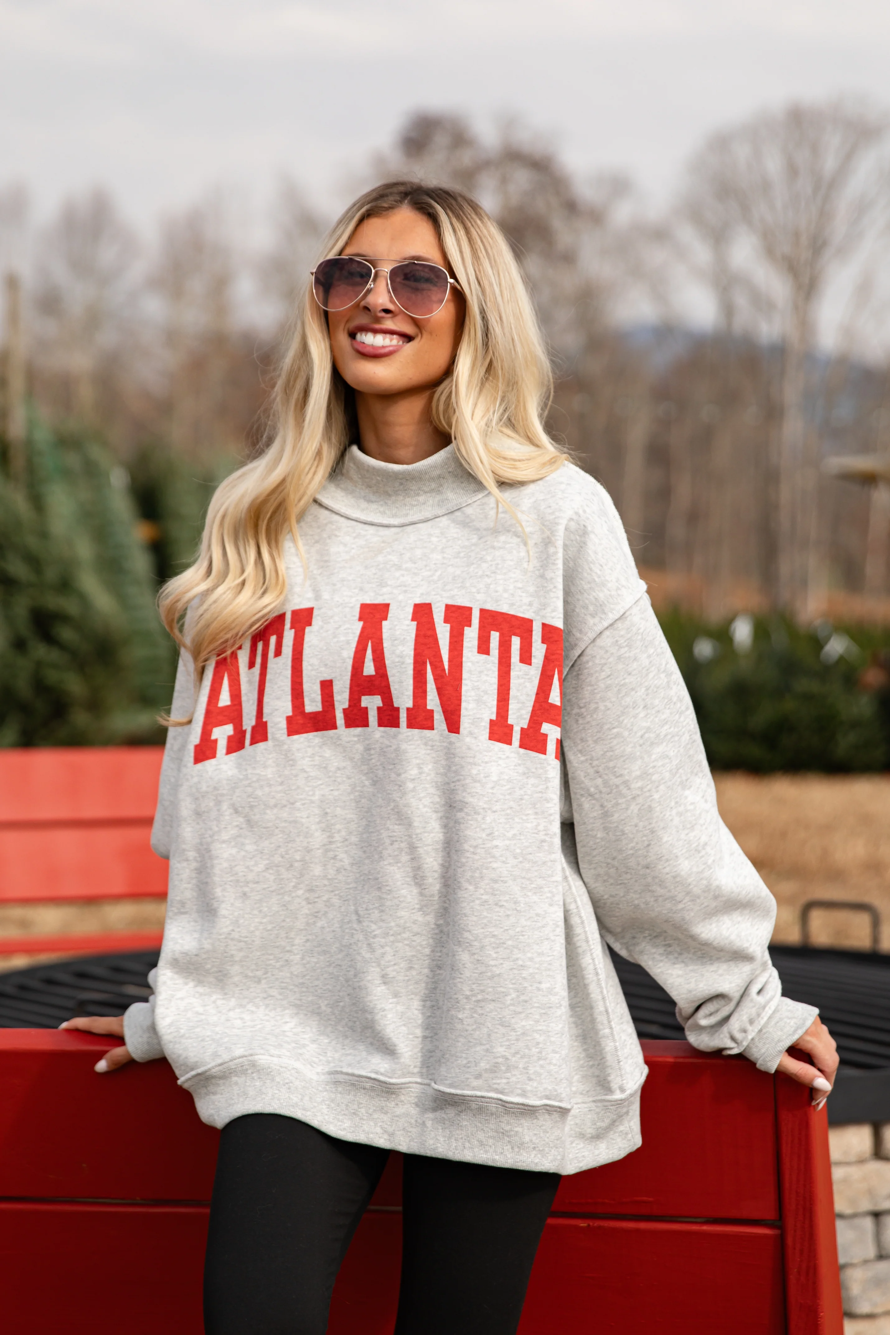 Atlanta Reversible Mockneck Sweatshirt