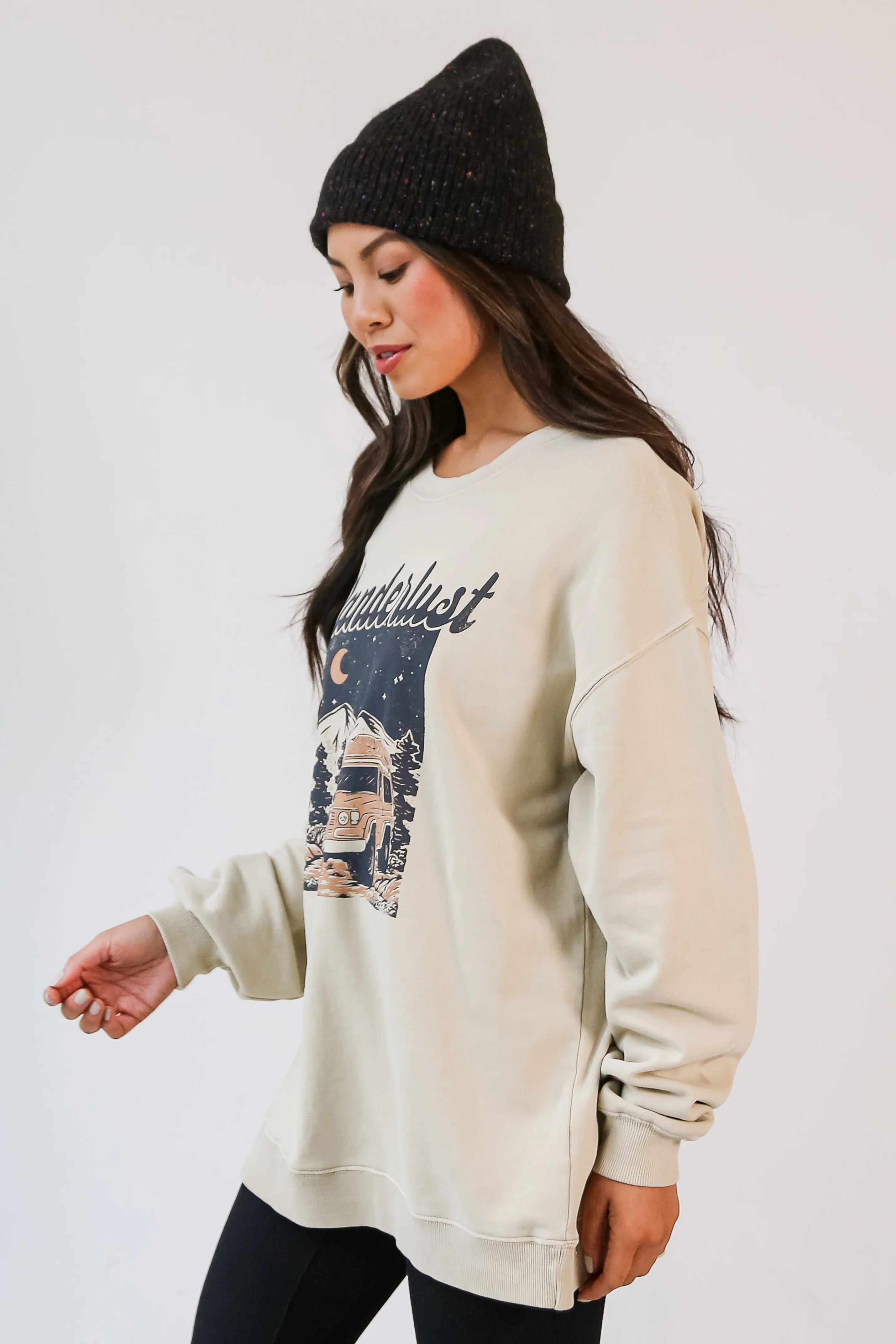 FINAL SALE - Taupe Wanderlust Sweatshirt
