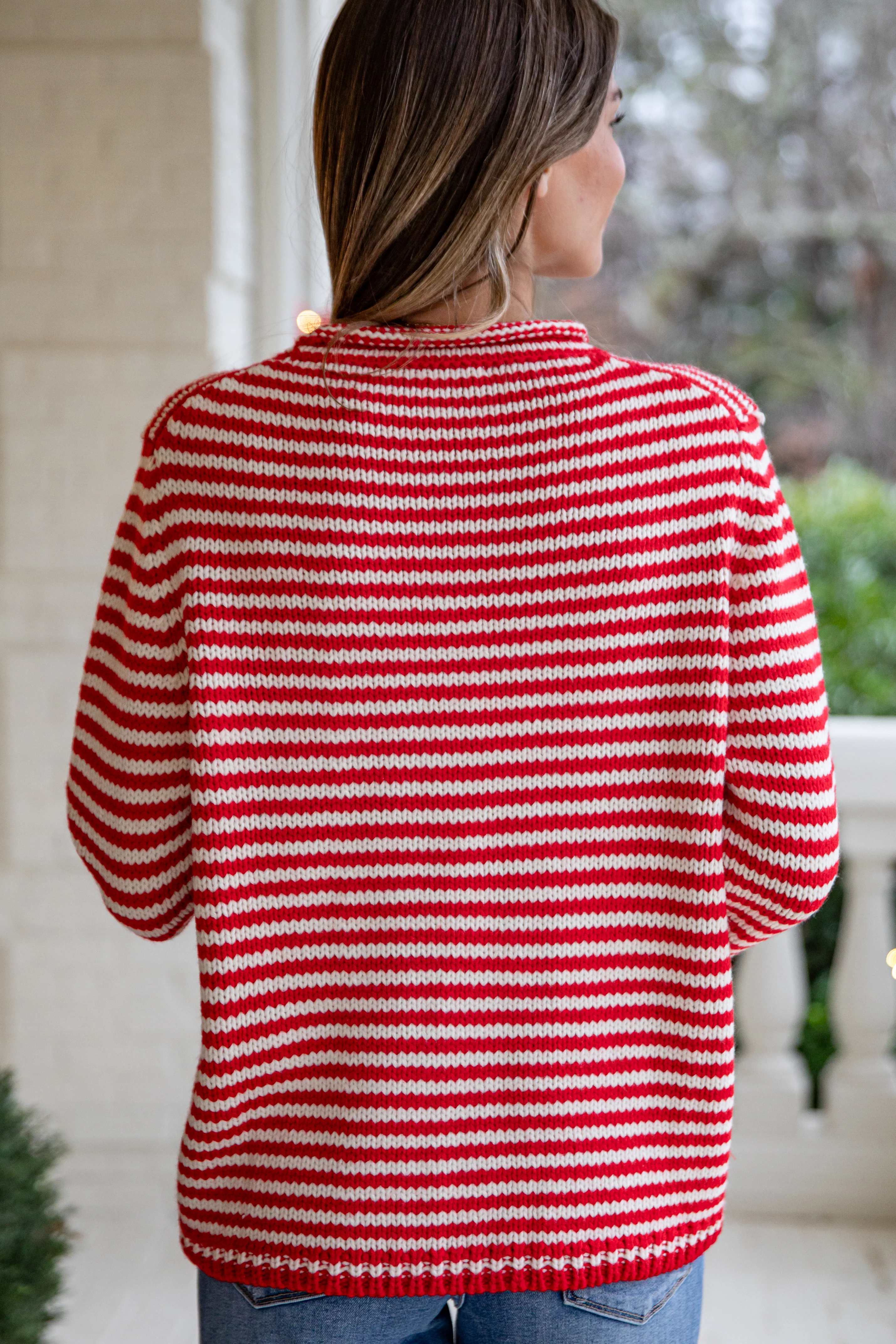 Candy Cane Red Stripe Crew 5 Candy Cane Red Stripe Crew