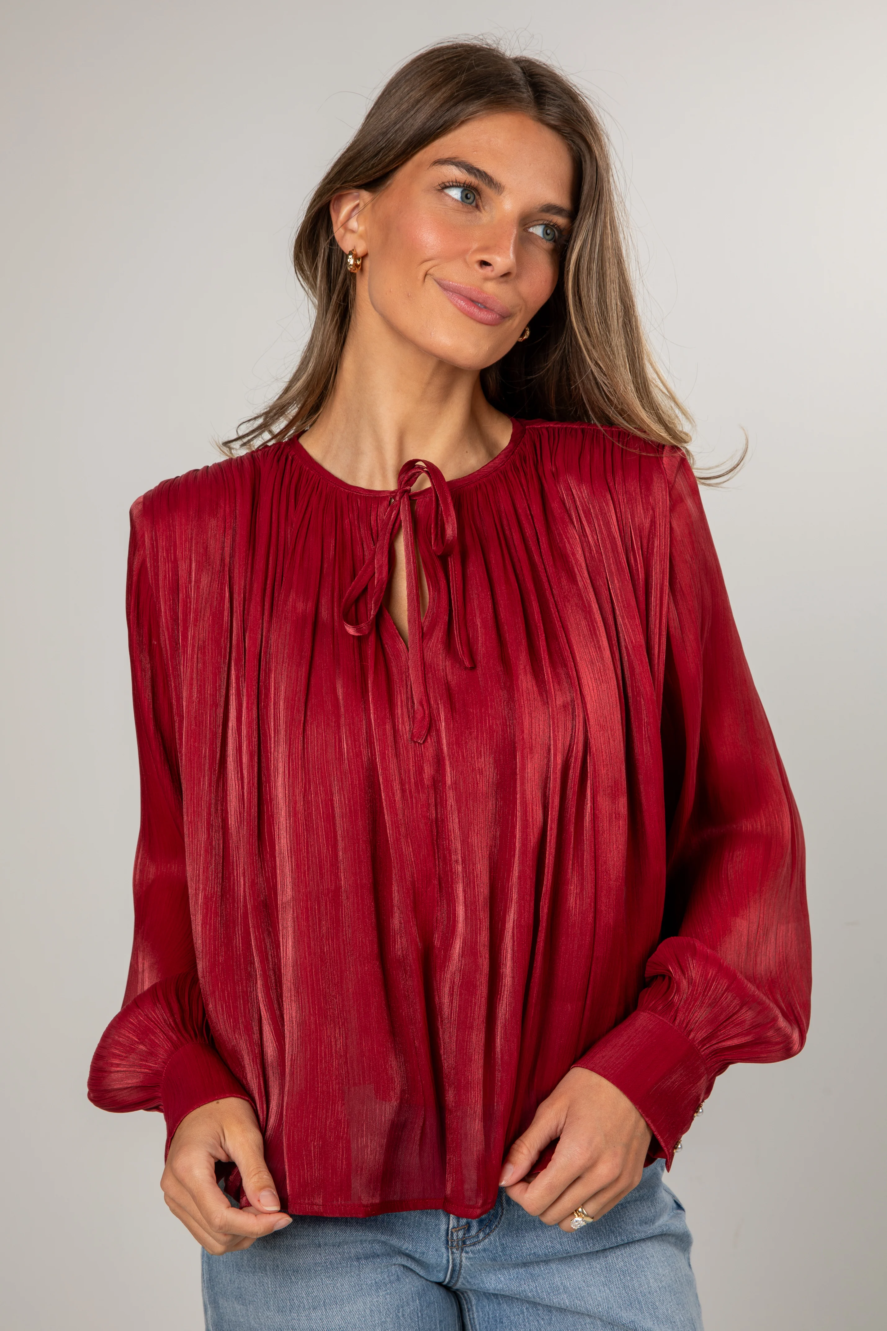 Cranberry Gala Blouse 5 Cranberry Gala Blouse