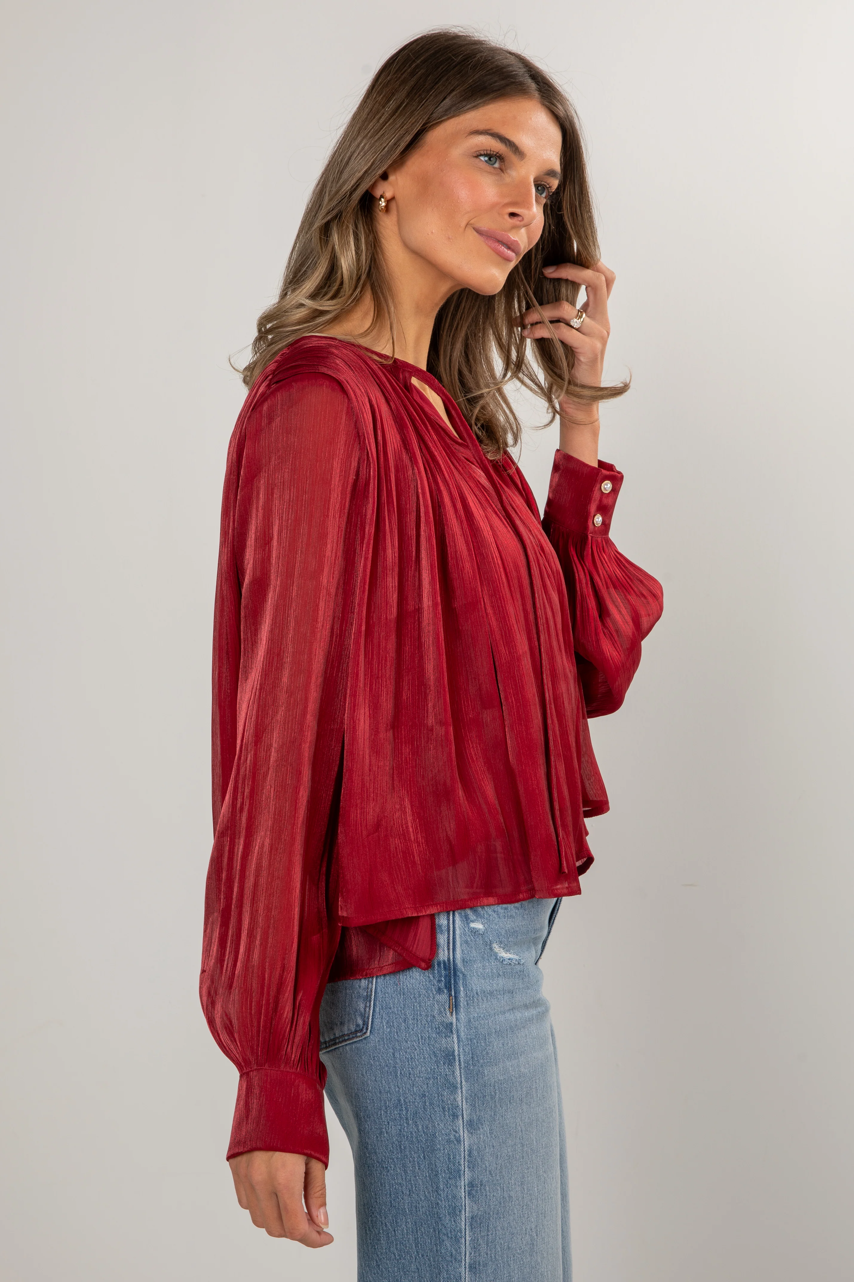 Cranberry Gala Blouse 6 Cranberry Gala Blouse
