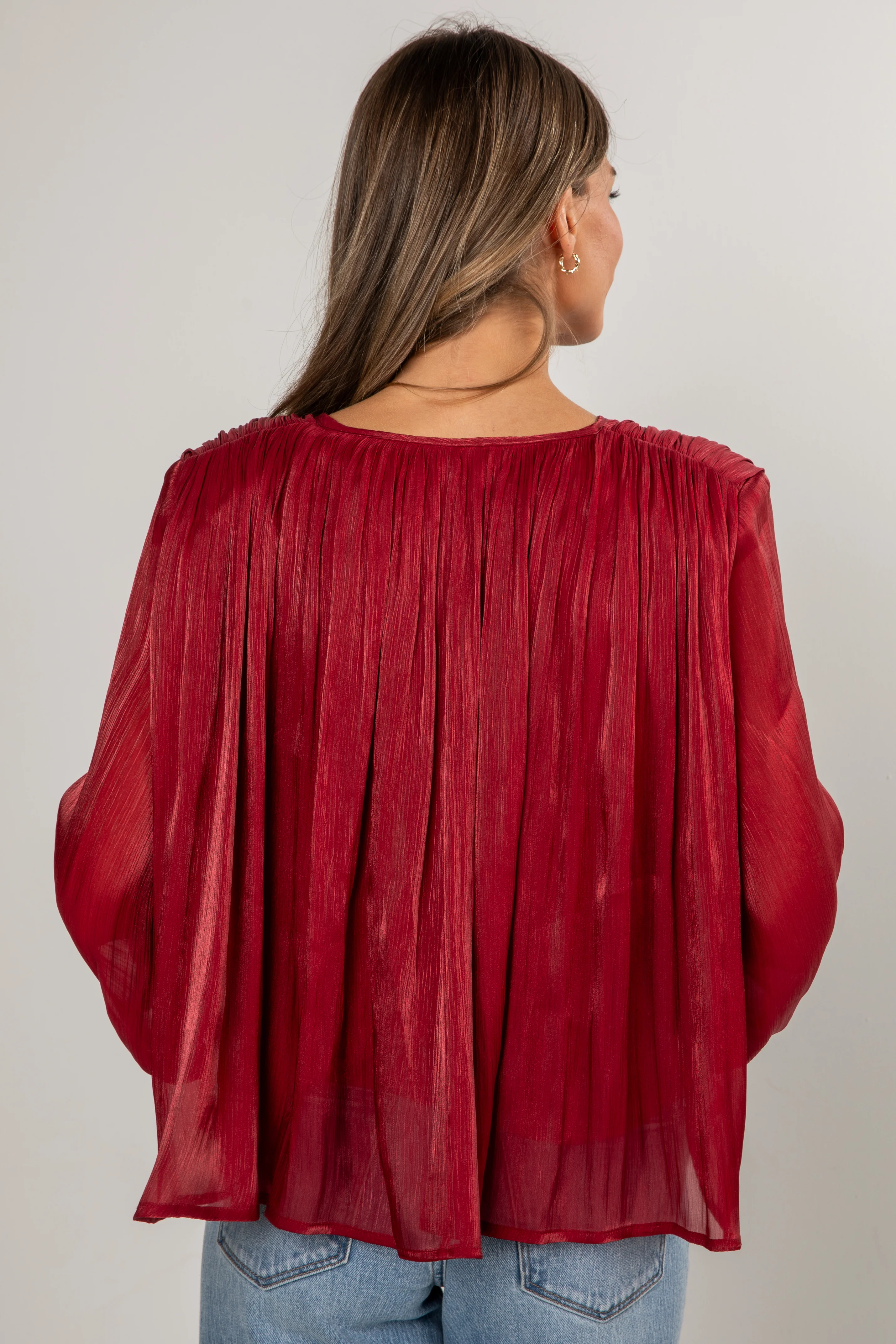 Cranberry Gala Blouse 7 Cranberry Gala Blouse