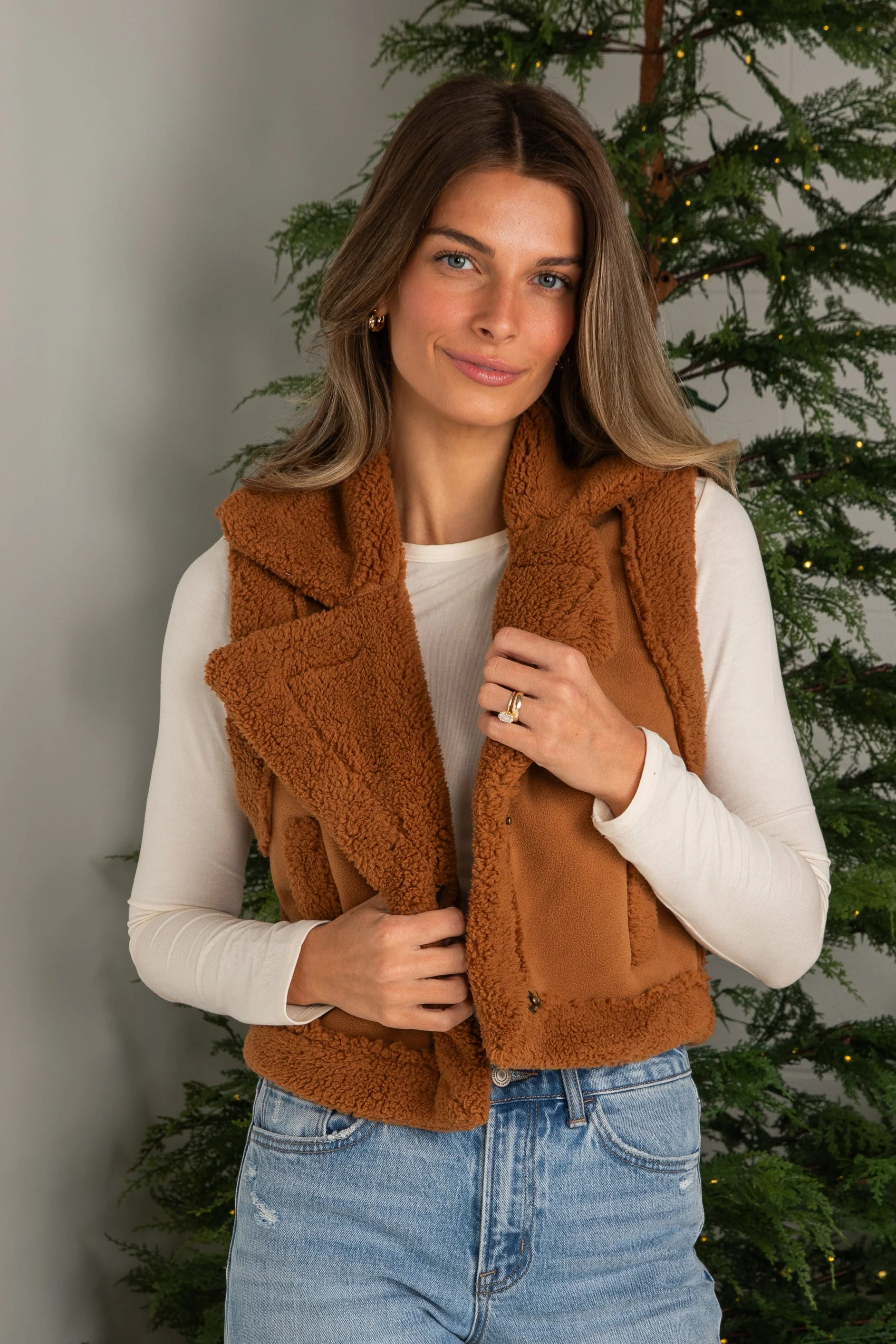 Cozy Wrangler Camel Vest
