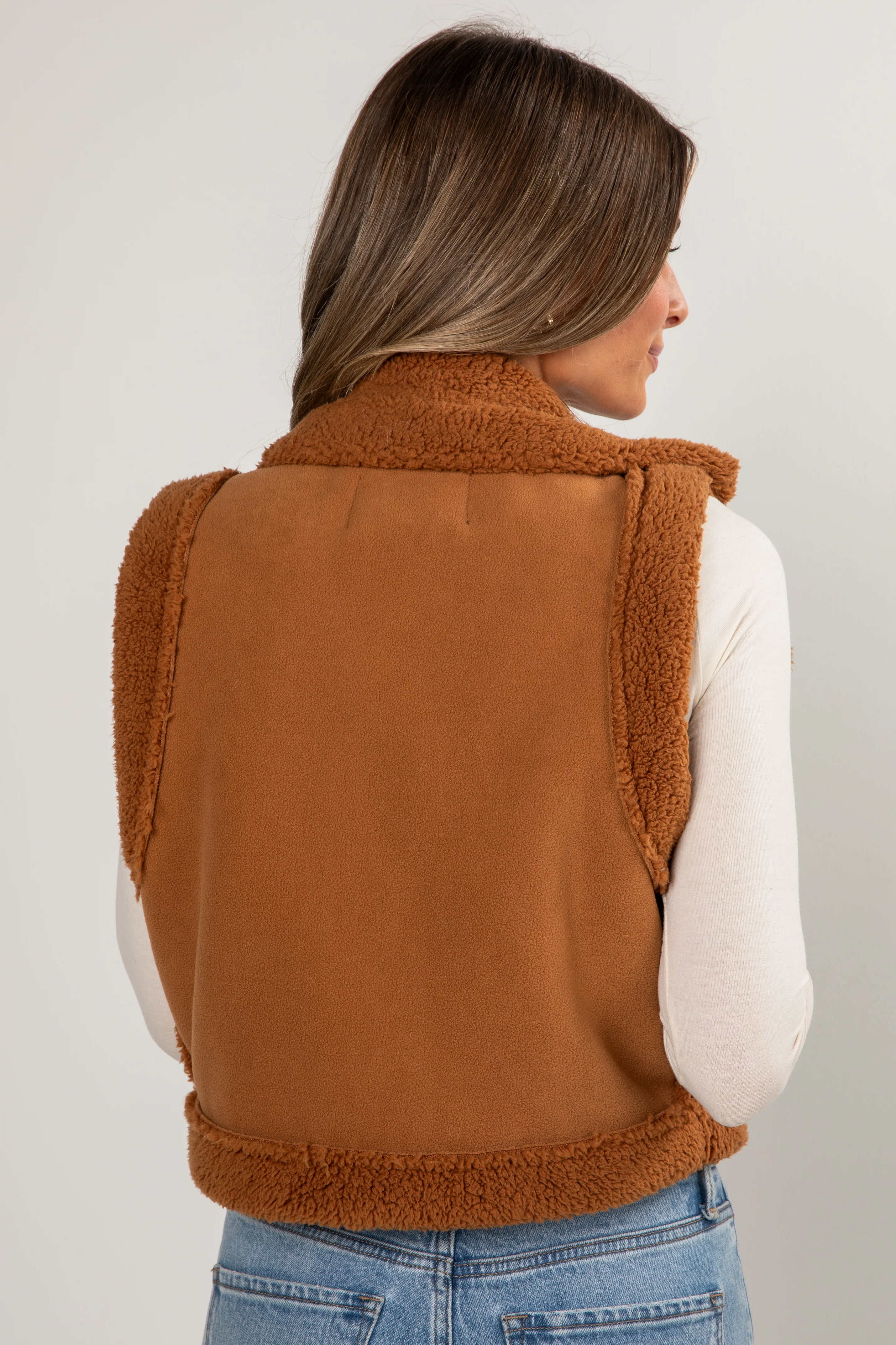 Cozy Wrangler Camel Vest
