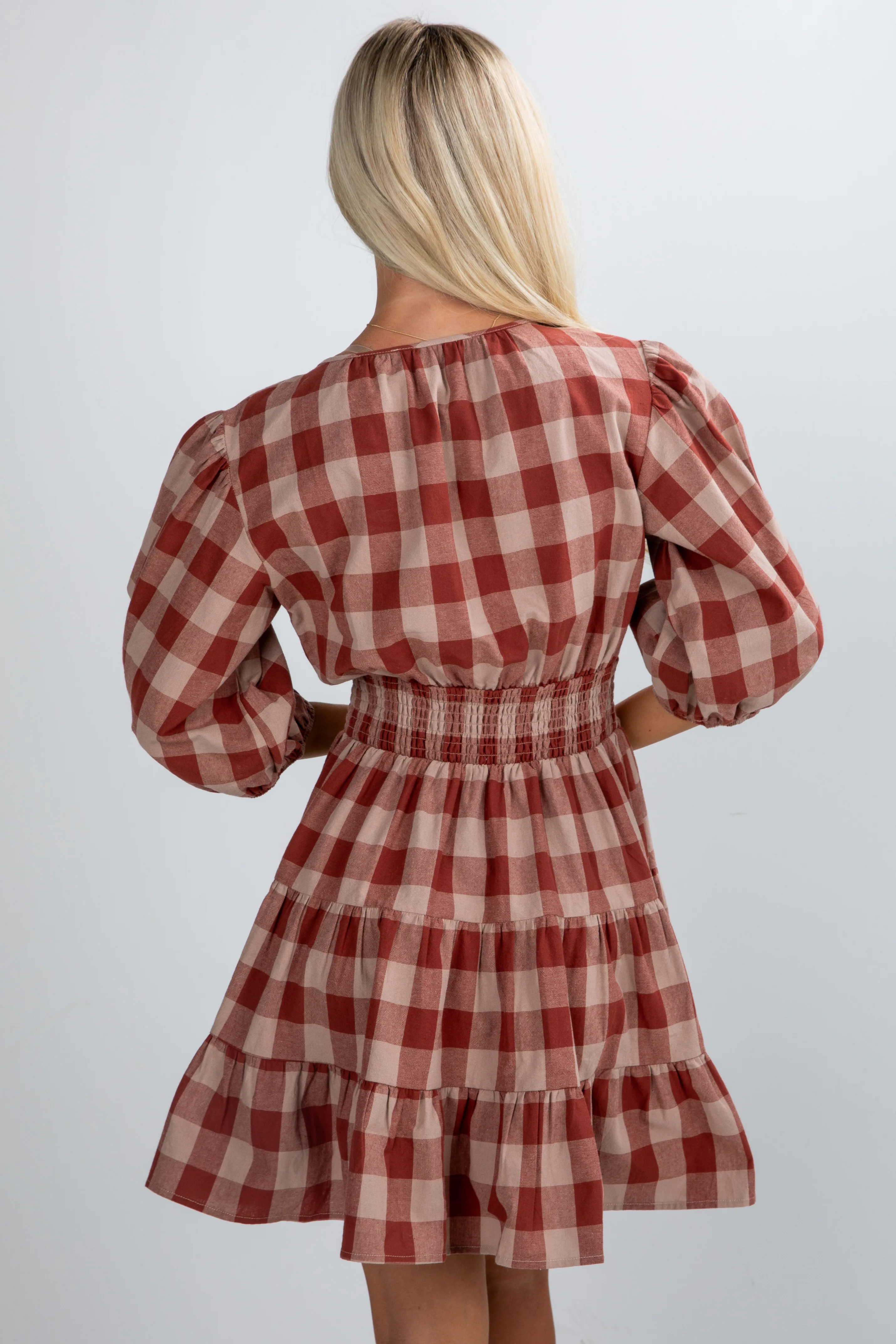 FINAL SALE - Don't Think Twice Plaid Mini Dress