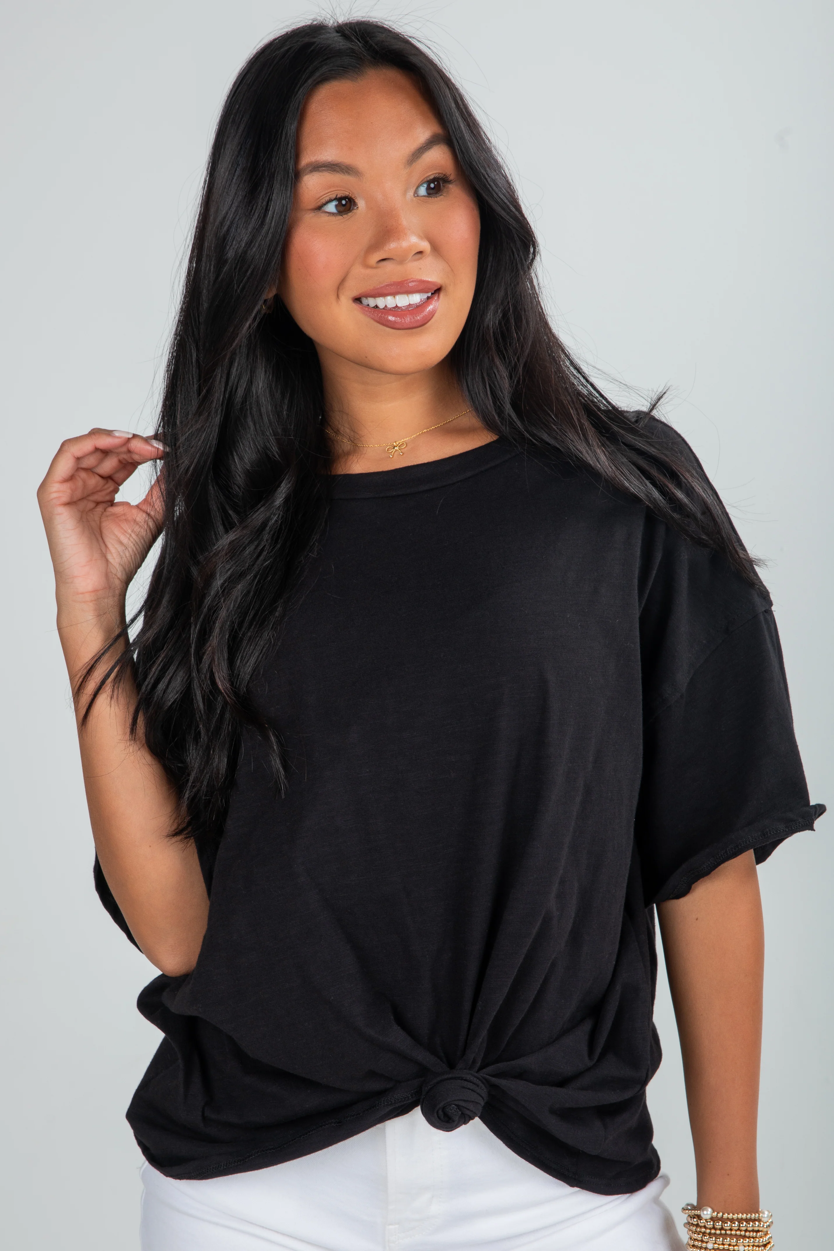 FINAL SALE - Abigail Everyday Short Sleeve Tee - DU DEAL