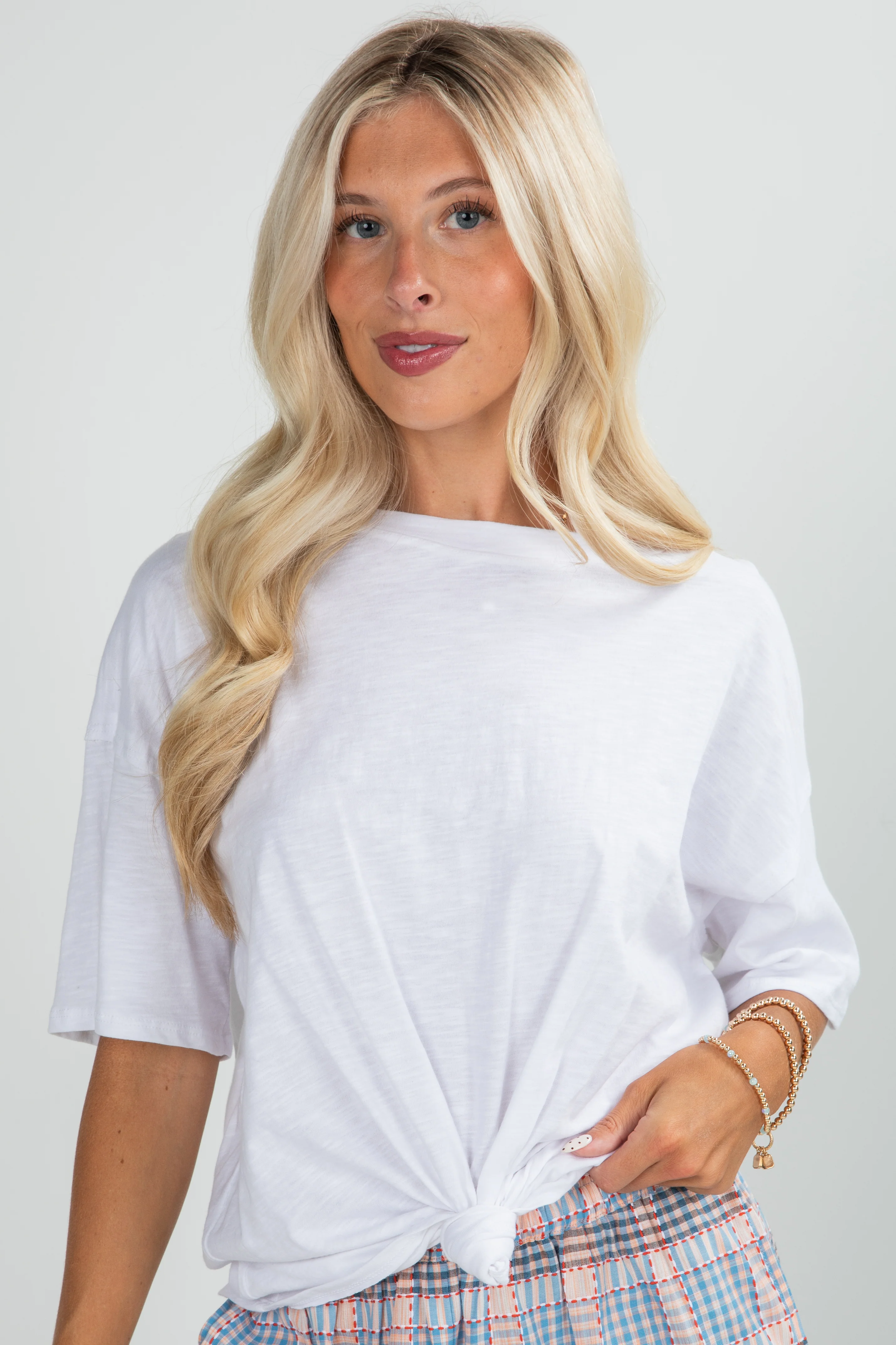 FINAL SALE - Abigail Everyday Short Sleeve Tee - DU DEAL