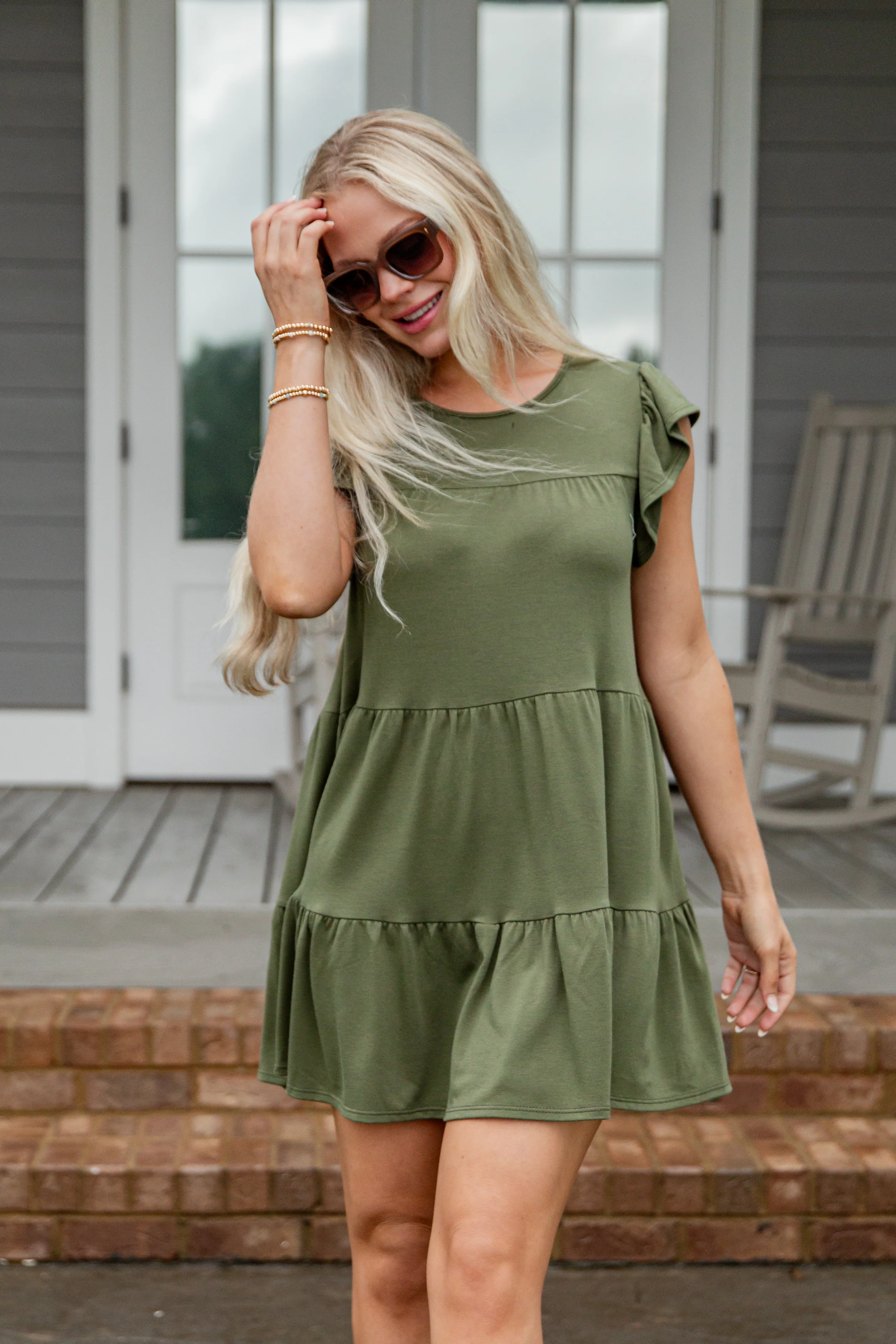 FINAL SALE - All Dolled Up Tiered Mini Dress