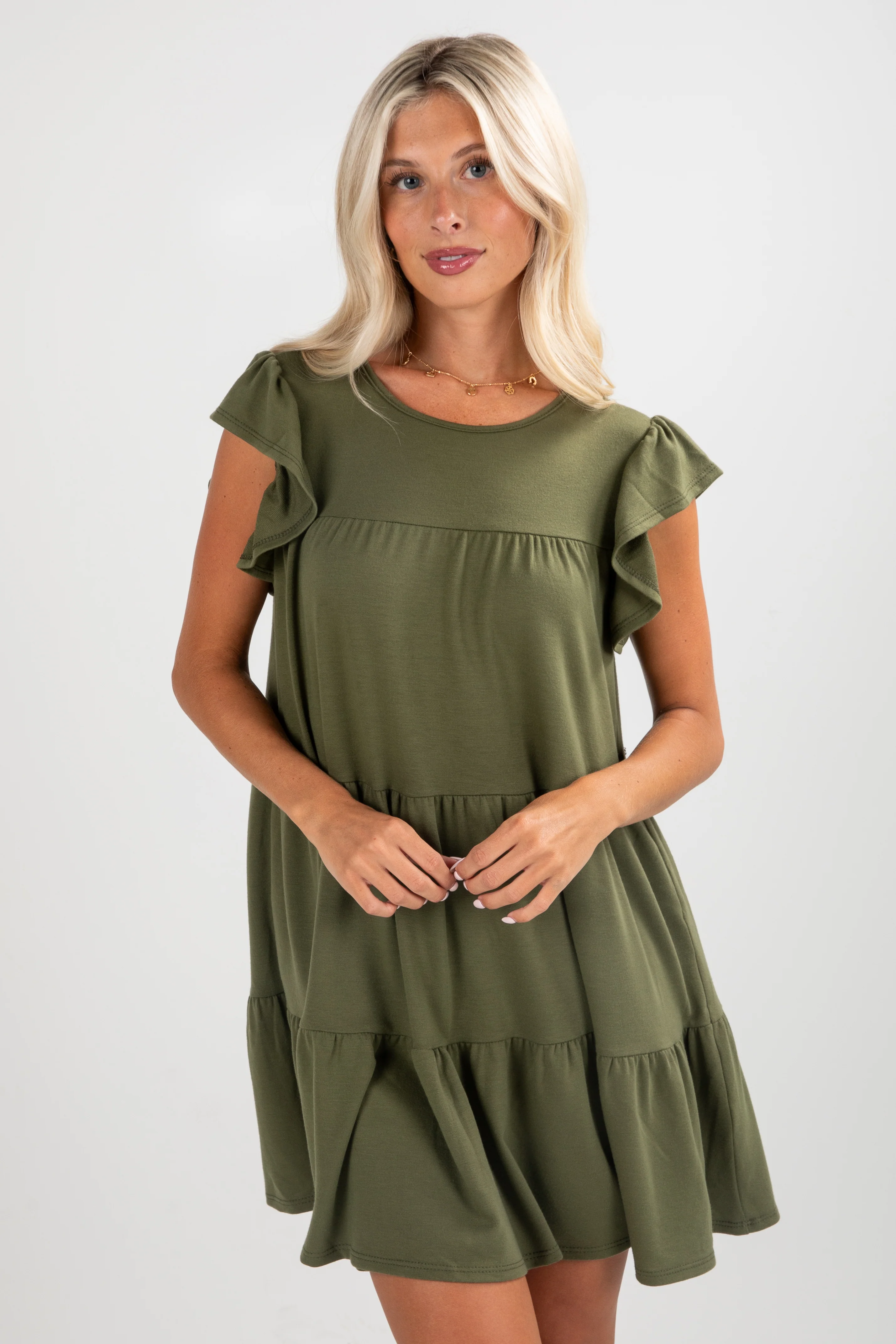 FINAL SALE - All Dolled Up Tiered Mini Dress