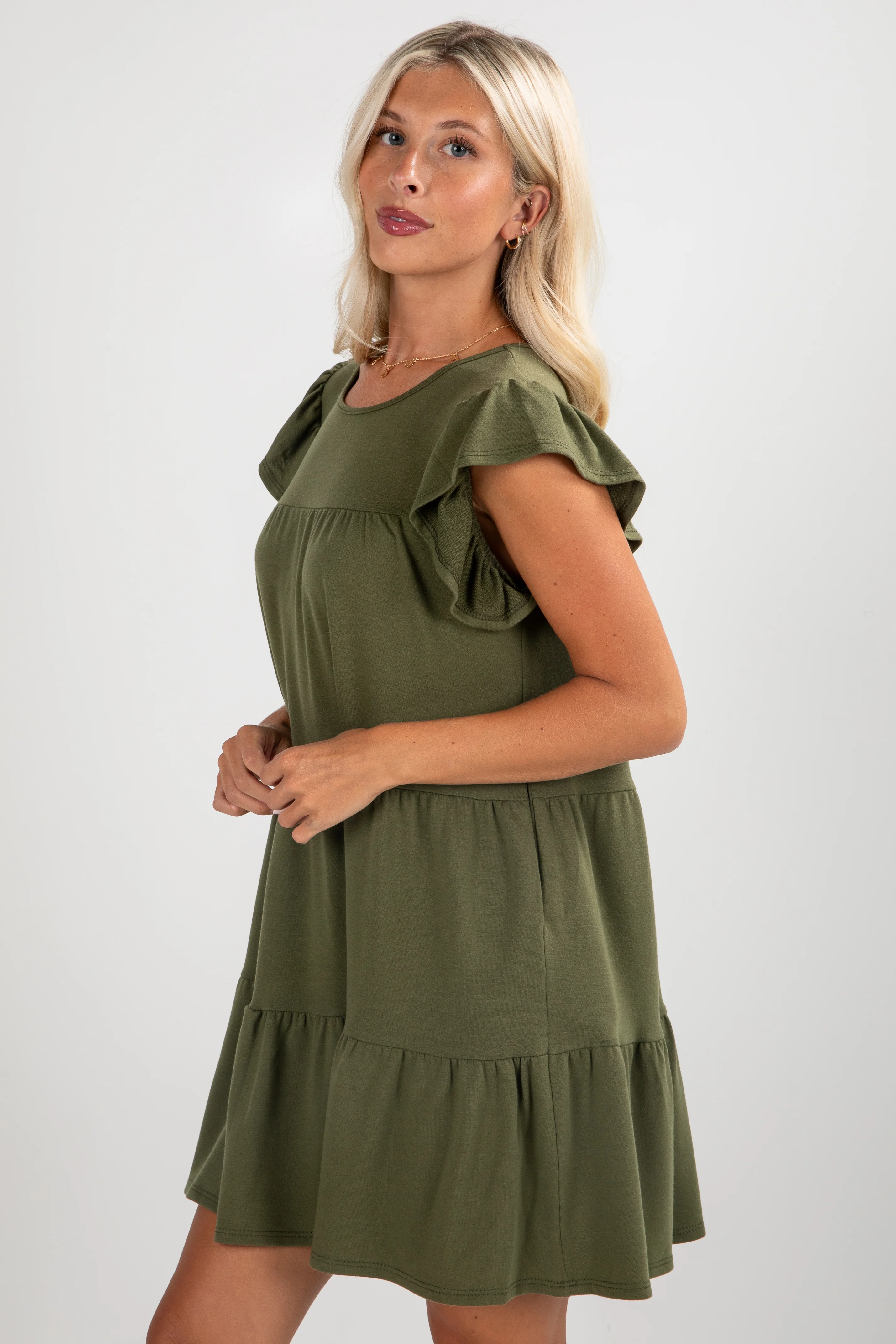FINAL SALE - All Dolled Up Tiered Mini Dress