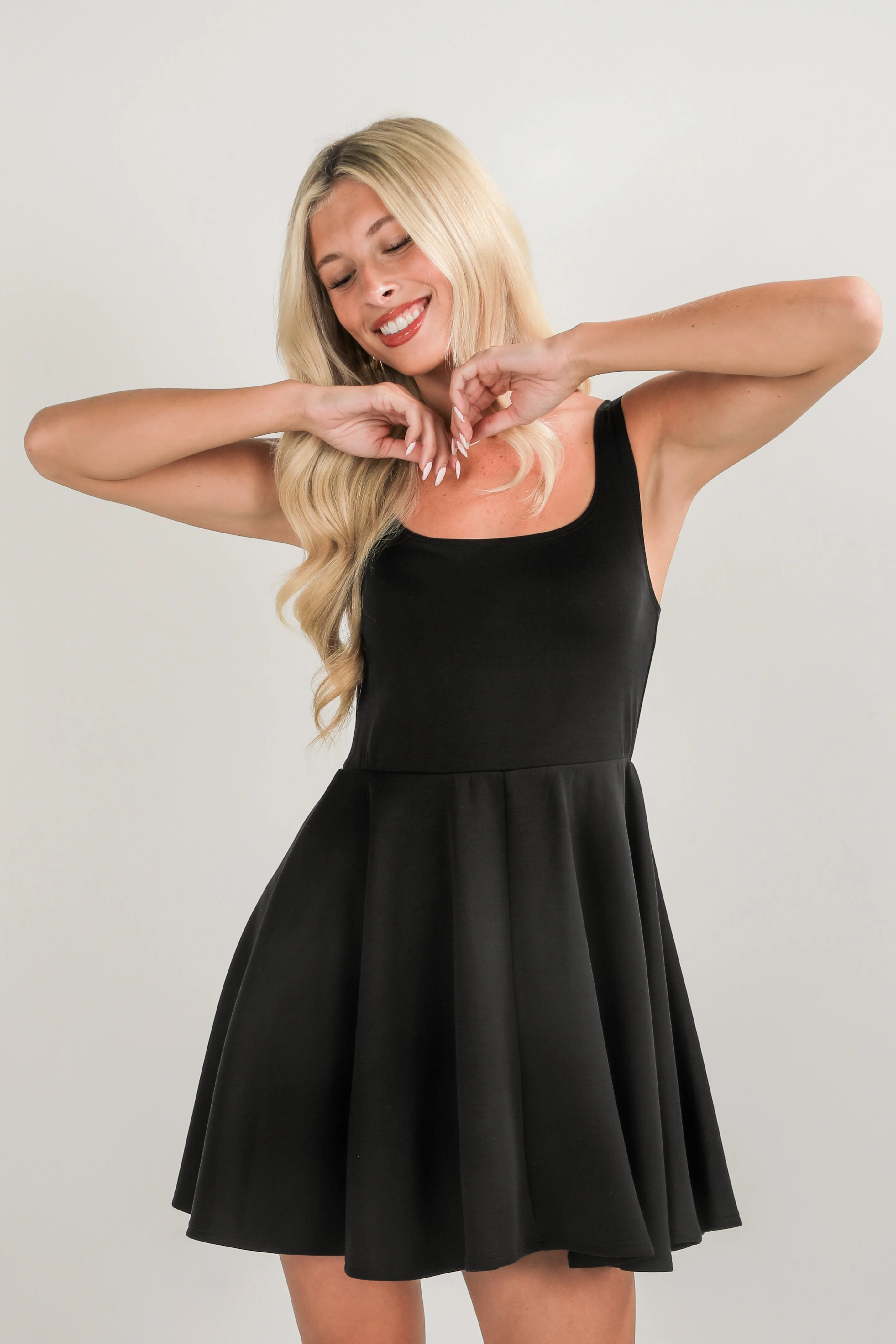 FINAL SALE - Heart On My Sleeve Black Mini Dress 4 FINAL SALE - Heart On My Sleeve Black Mini Dress