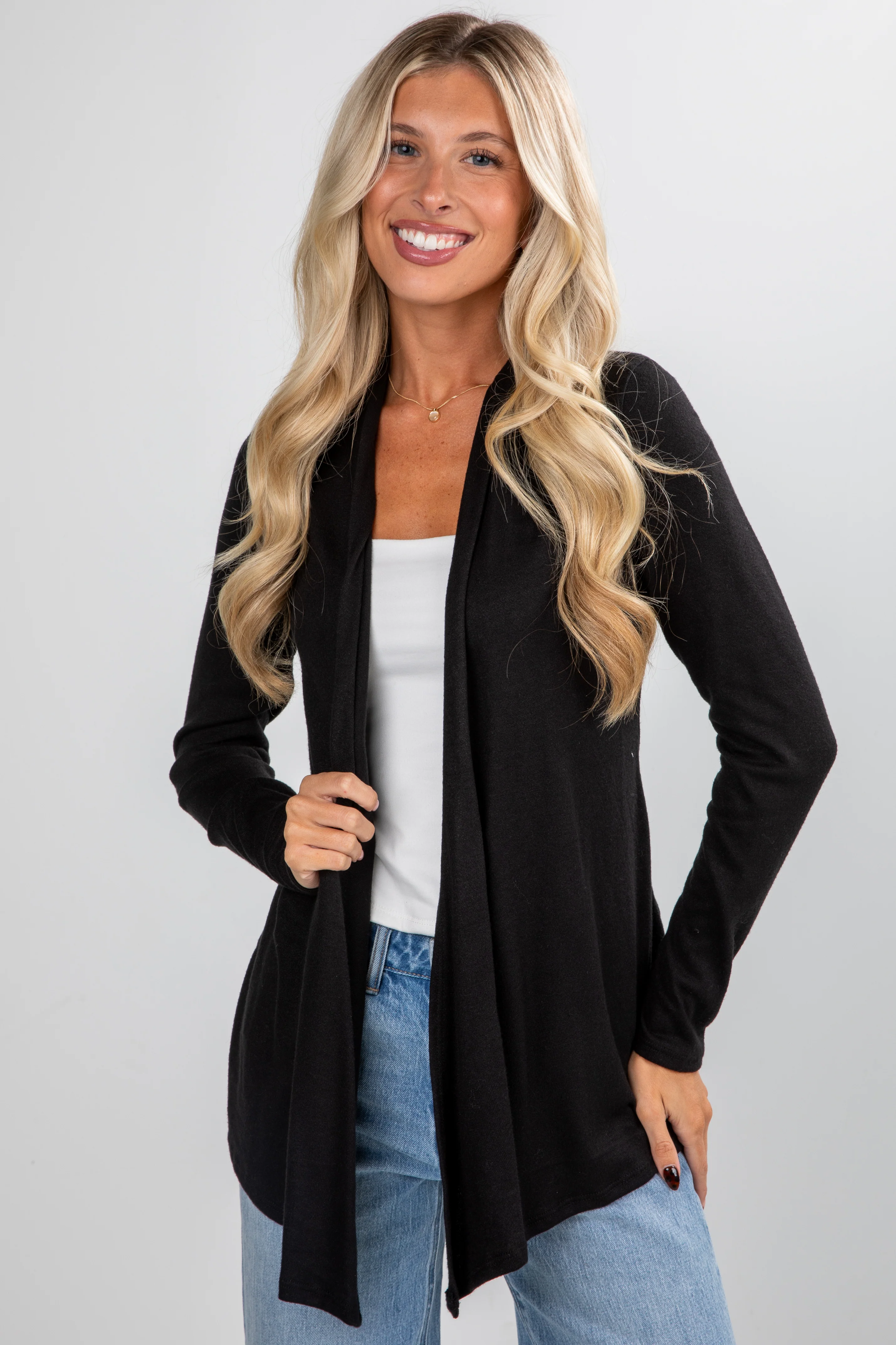 FINAL SALE - On The Line Soft Knit Cardigan - DU DEAL