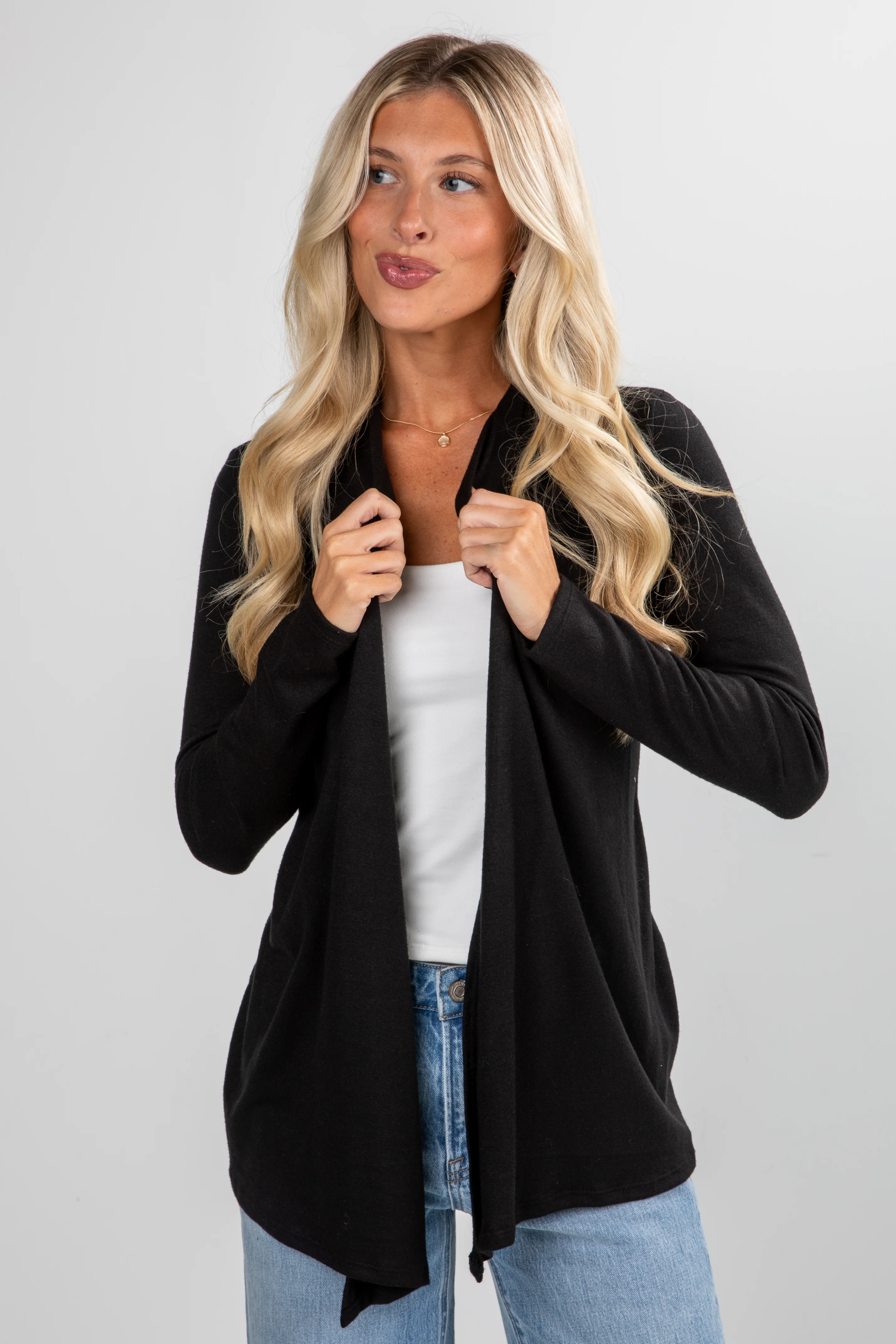 FINAL SALE - On The Line Soft Knit Cardigan - DU DEAL
