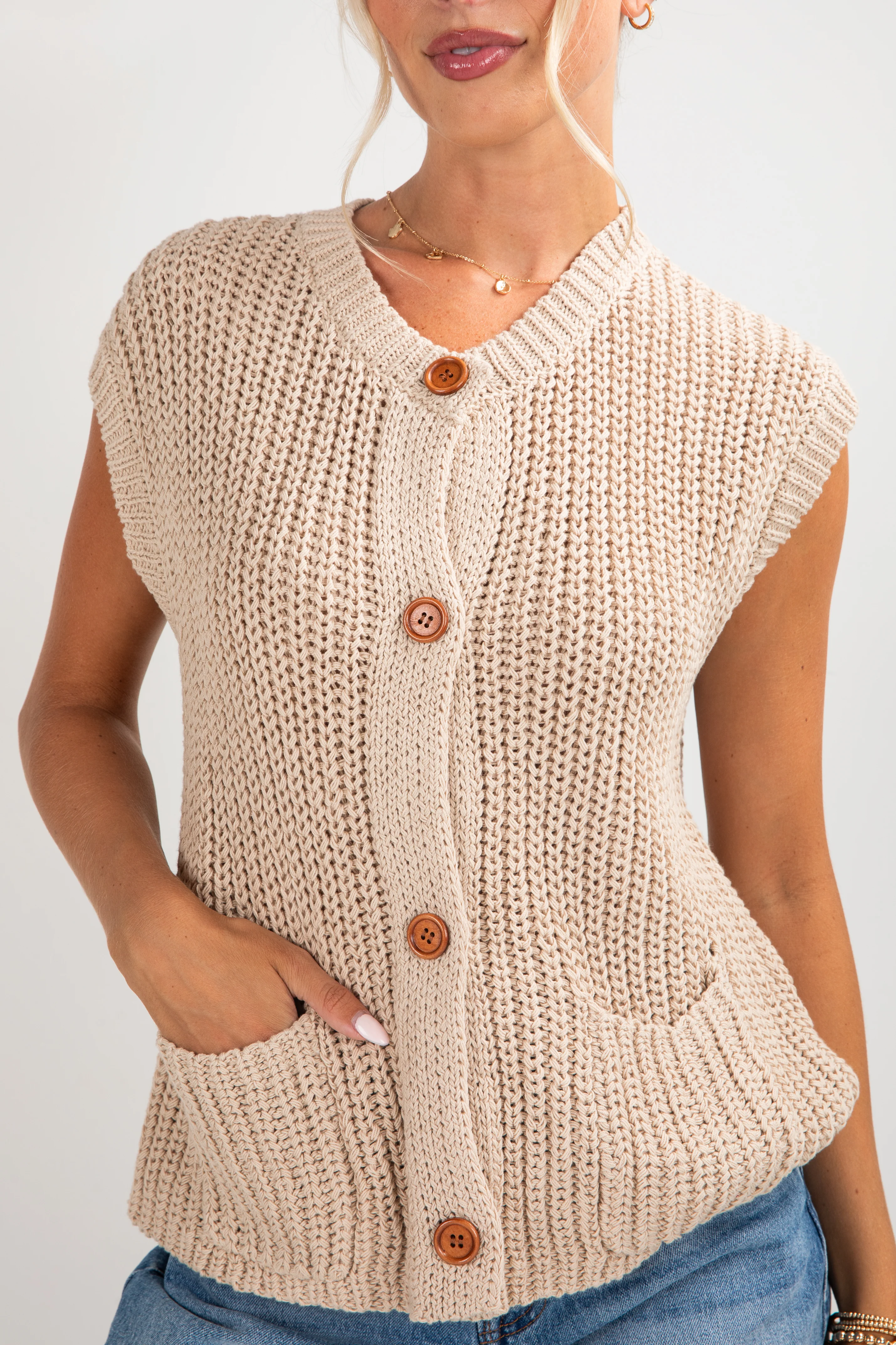 FINAL SALE - Admired Poise Sleeveless Knit Top