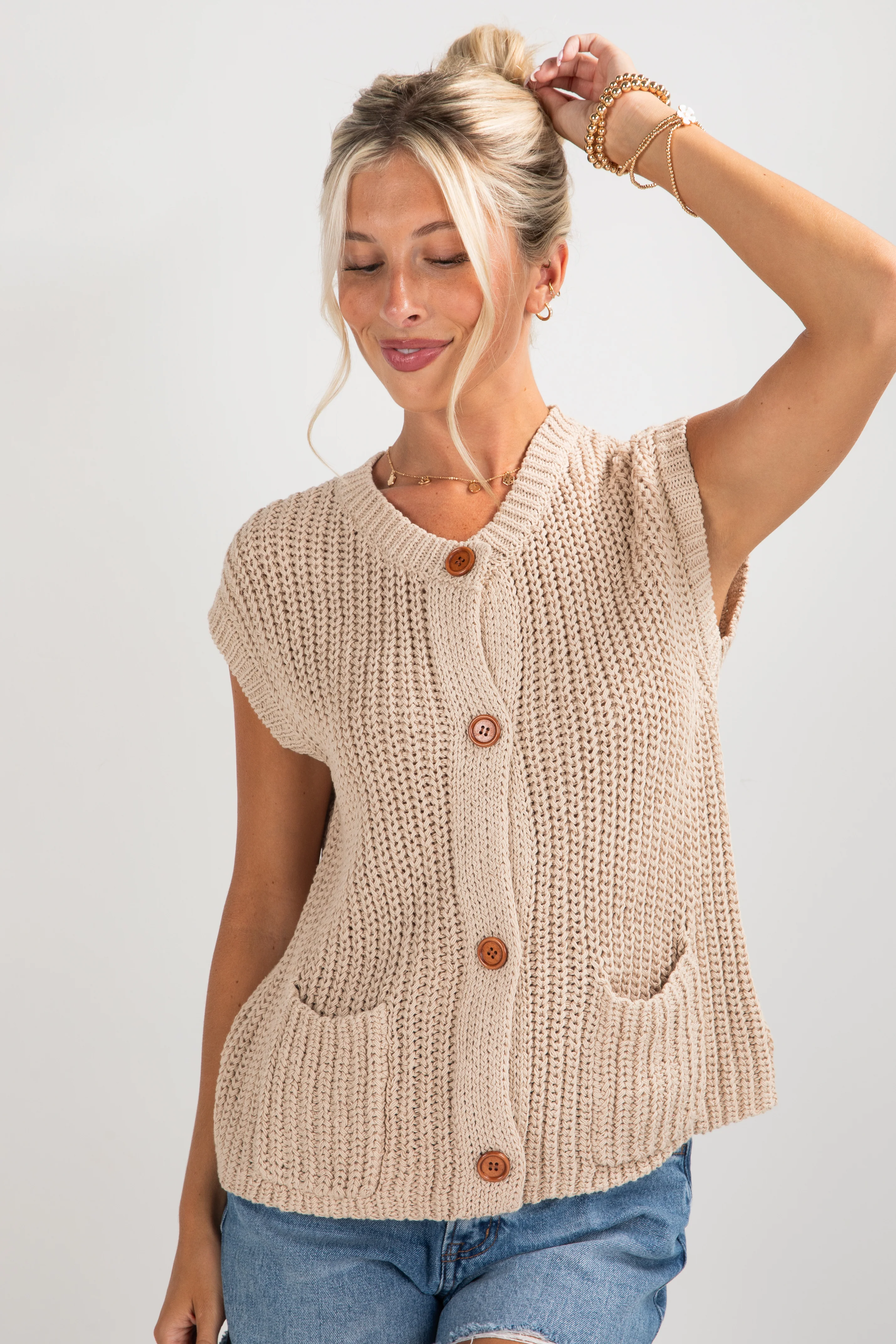 FINAL SALE - Admired Poise Sleeveless Knit Top