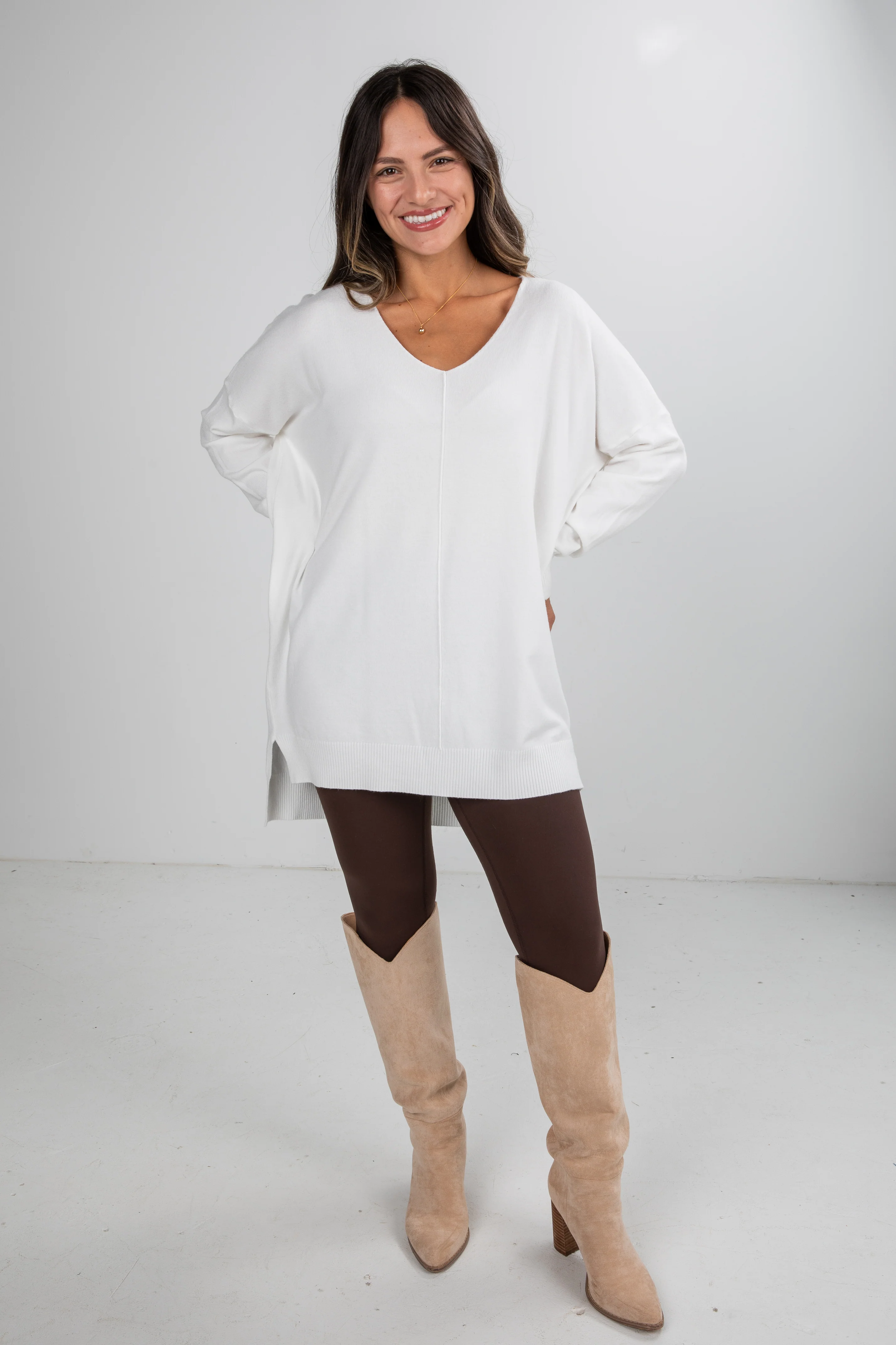 FINAL SALE - Cool And Cozy Oversized Lightweight Knit Sweater