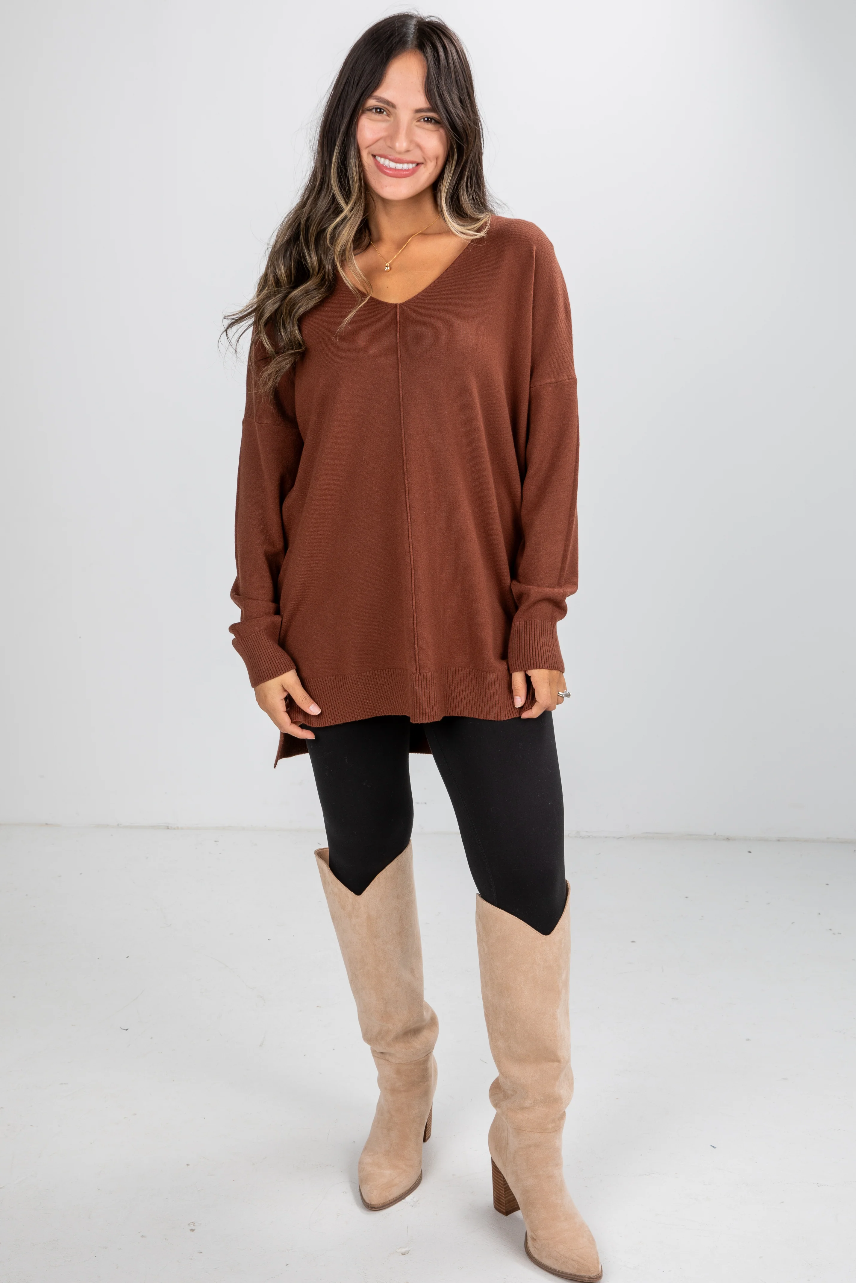 FINAL SALE - Cool And Cozy Oversized Lightweight Knit Sweater