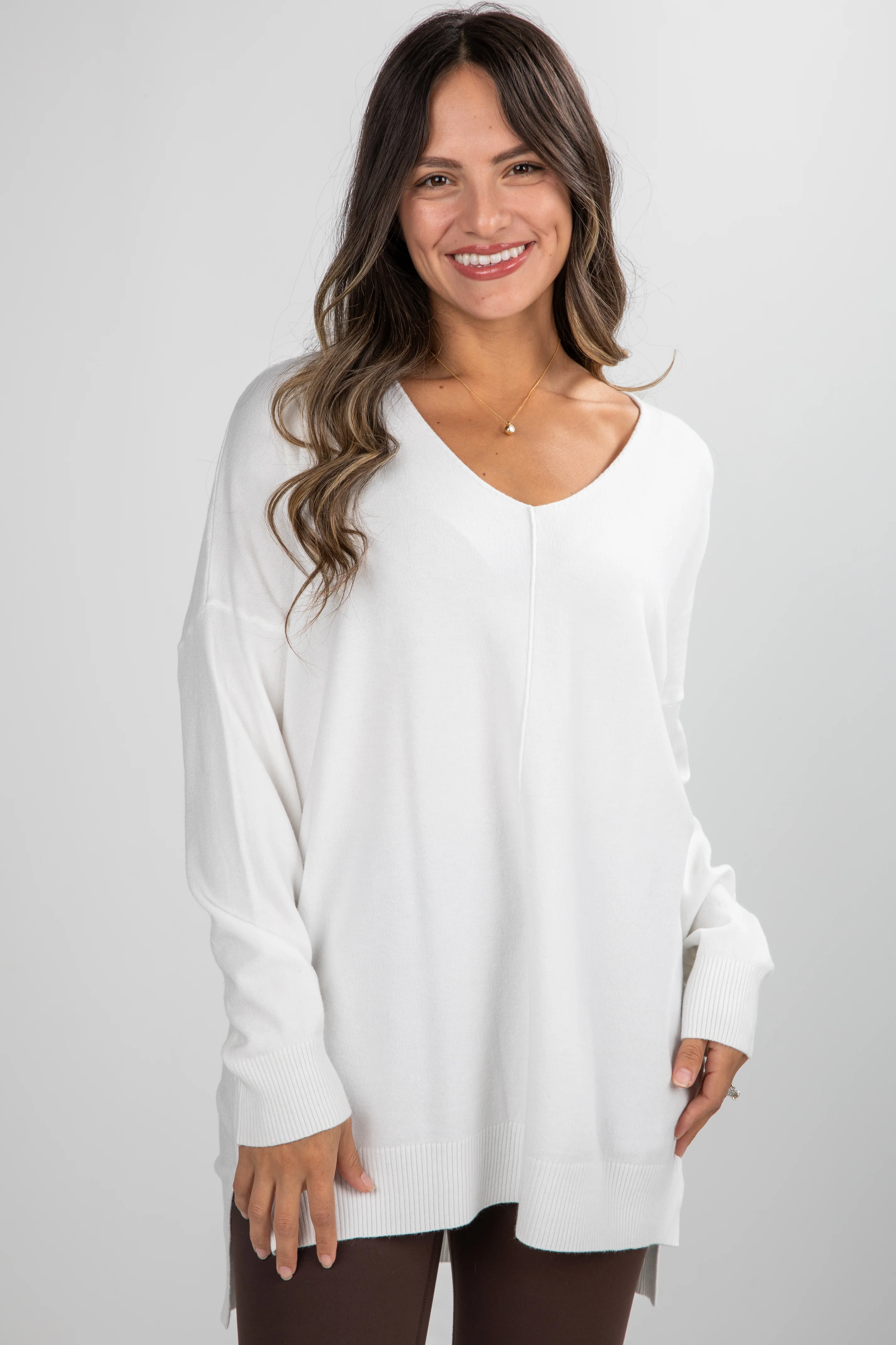 FINAL SALE - Cool And Cozy Oversized Lightweight Knit Sweater