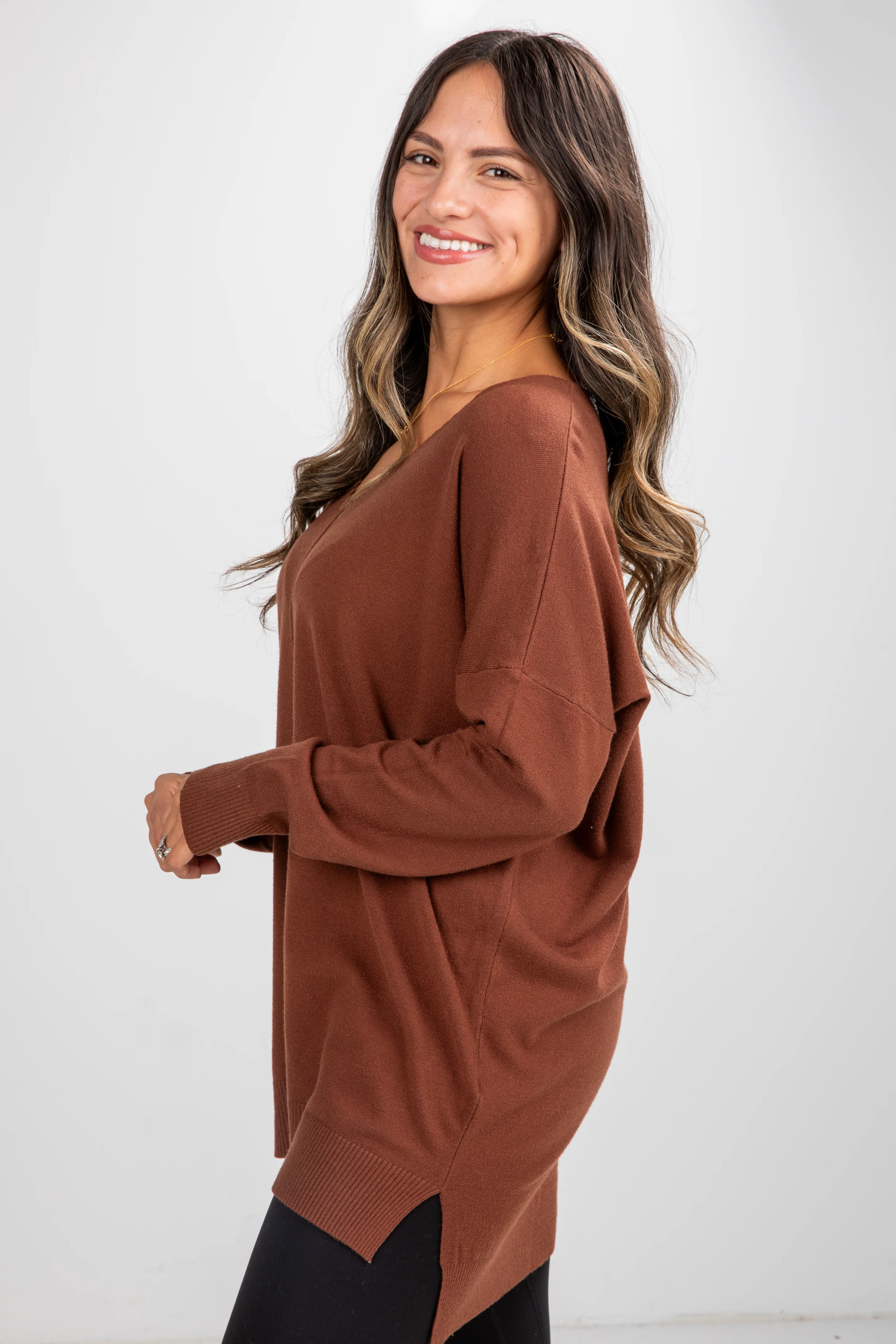 FINAL SALE - Cool And Cozy Oversized Lightweight Knit Sweater