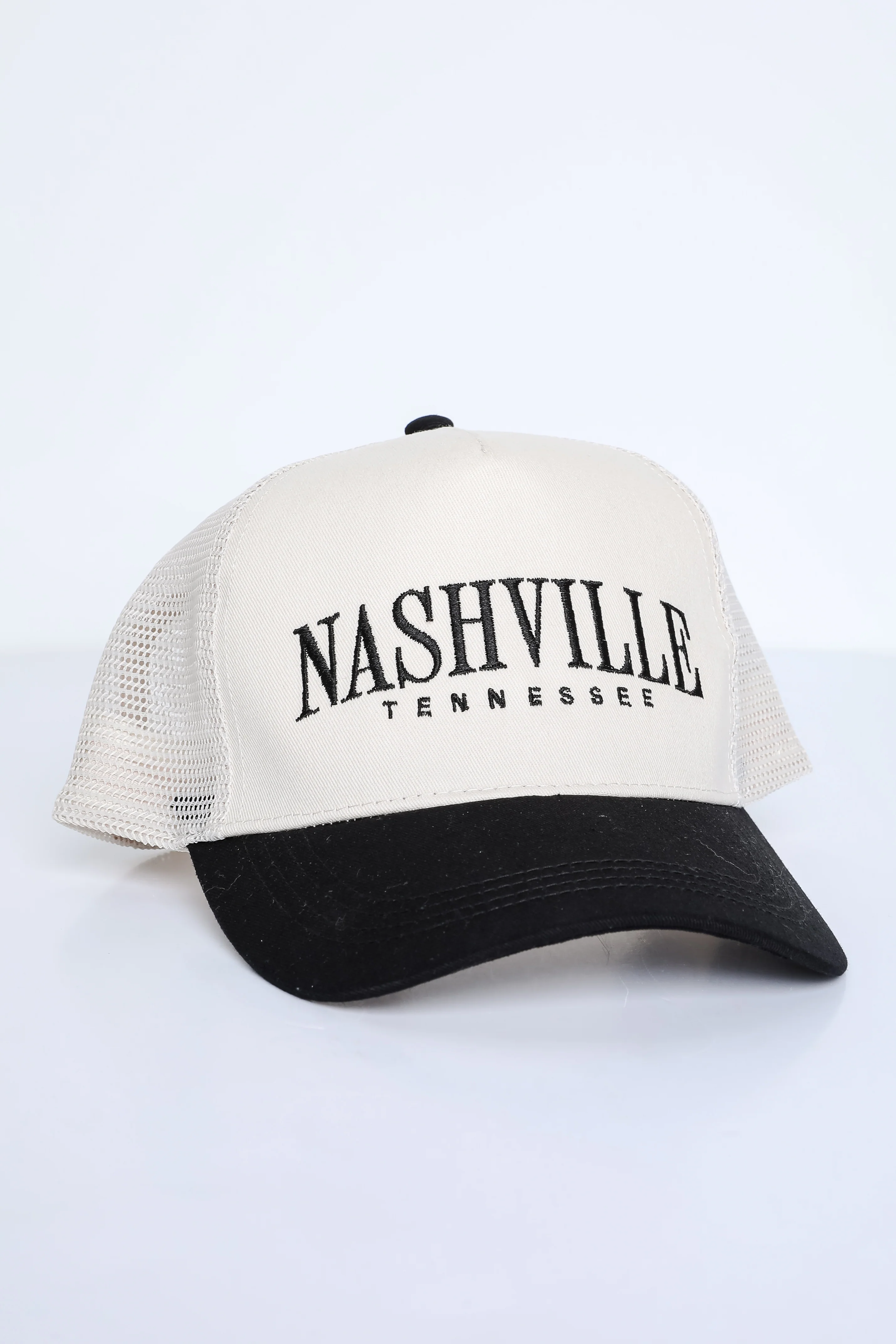 Black Nashville Tennessee Trucker Hat