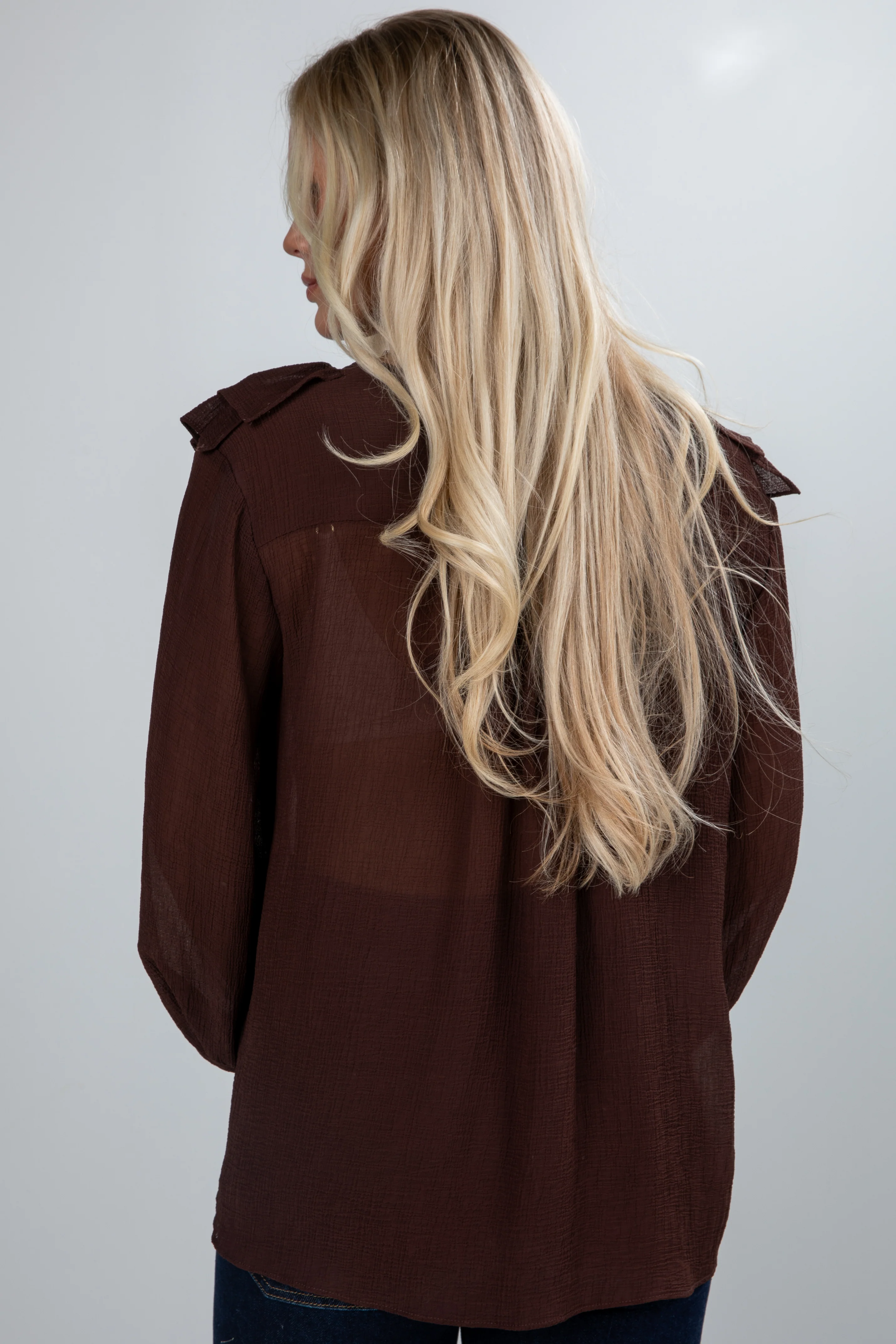 FINAL SALE - Jump At The Chance Brown Blouse 7 FINAL SALE - Jump At The Chance Brown Blouse